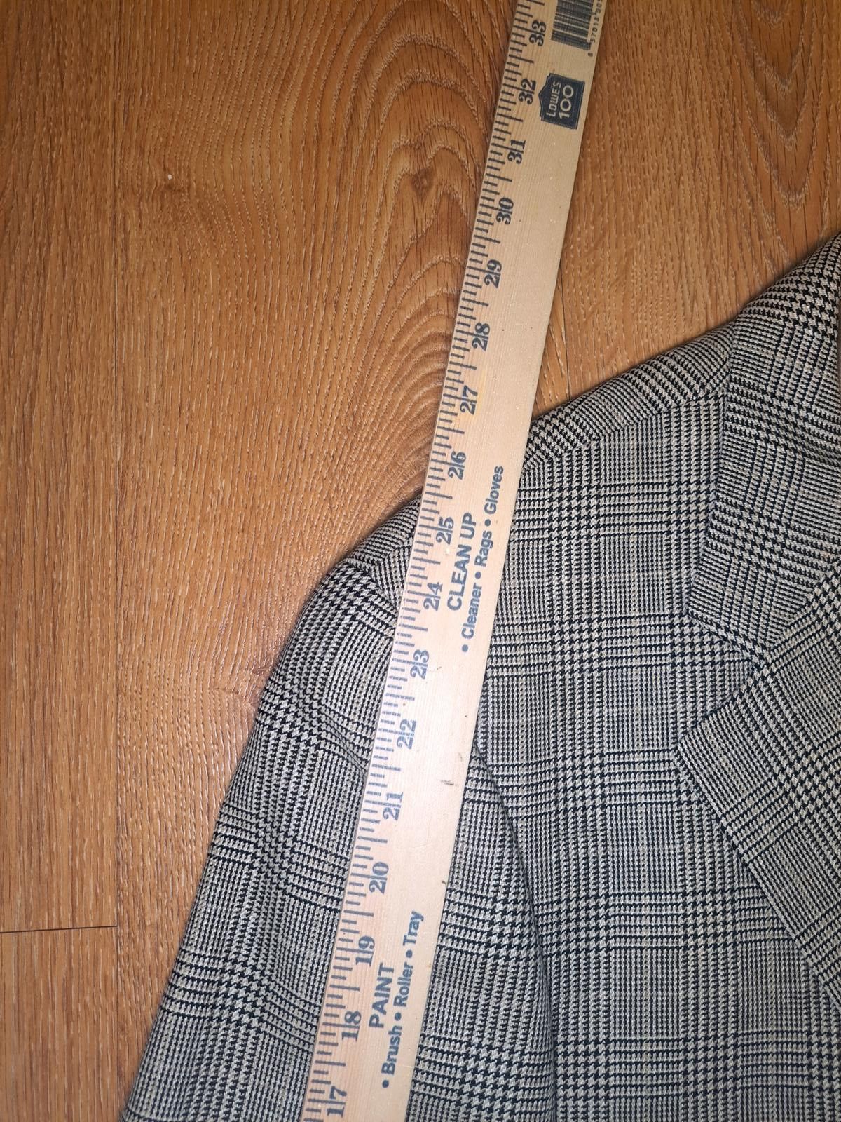 Polo Ralph Lauren Chaps Ralph Lauren Sport Coat Mens 48L Beige Glen Plaid Wool Size 48L - 10 Thumbnail
