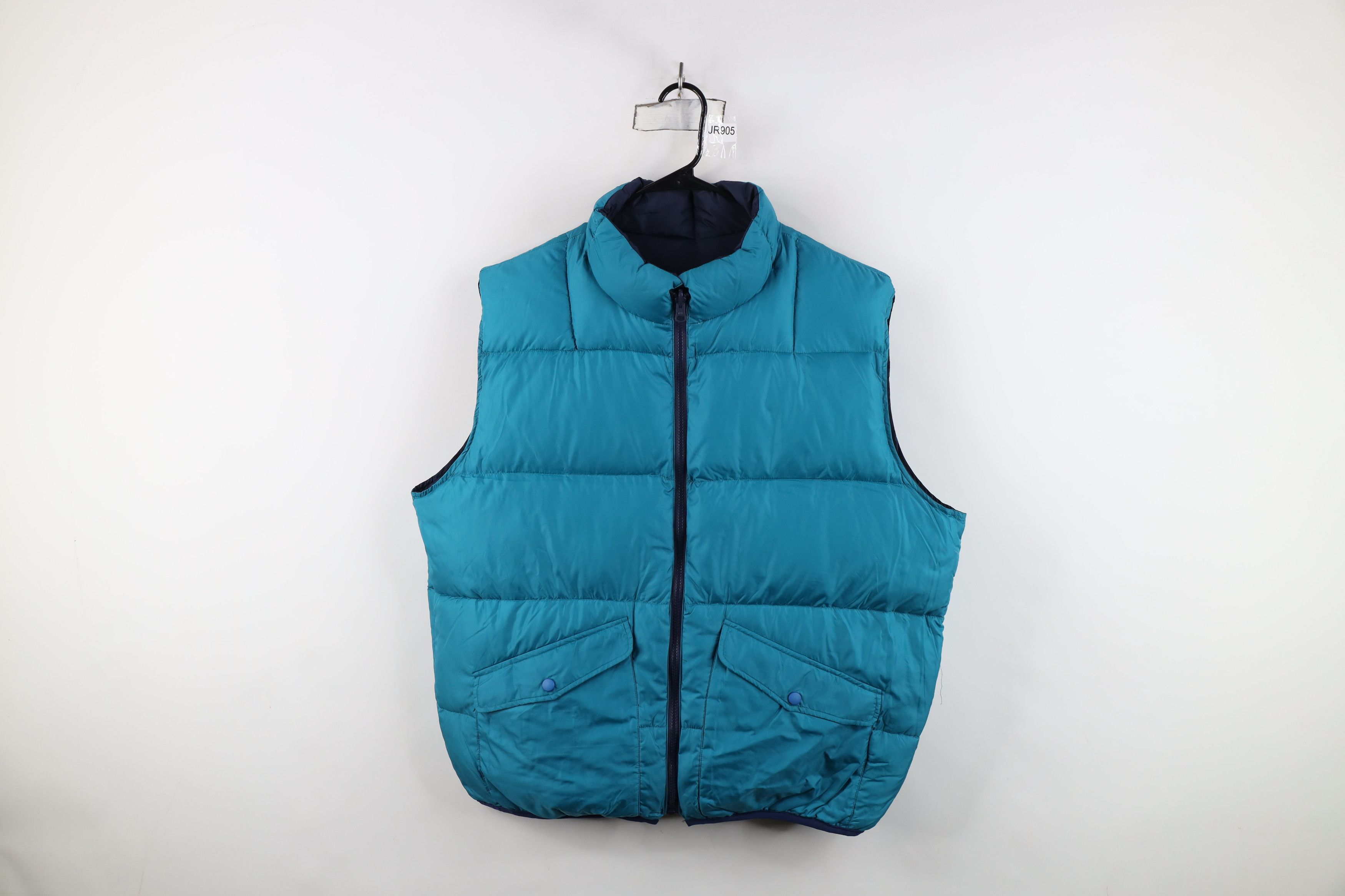 Vintage 90s Streetwear Reversible Duck Puffer Vest Jacket