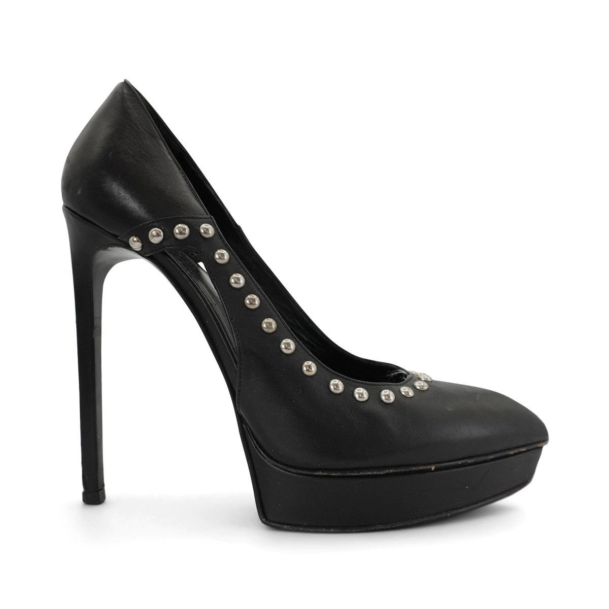 Saint Laurent Paris Saint Laurent Paris 'Janis' Studded Pumps Size US 8.5 / IT 38.5 - 1 Thumbnail
