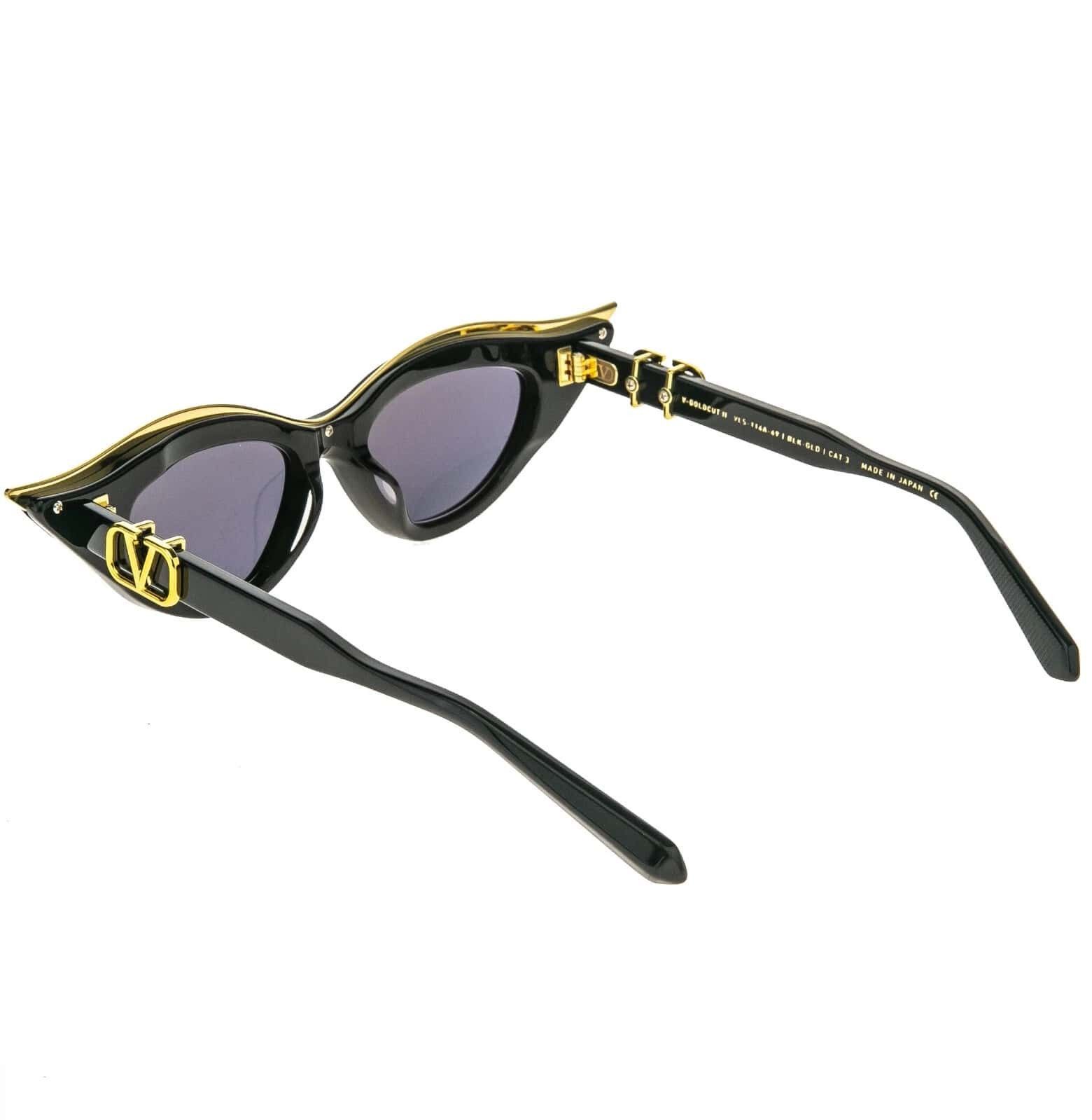 Valentino VALENTINO V GOLDCUT II VLS114 Gold VLS 114A Fashion Sunglass Size ONE SIZE - 7 Thumbnail