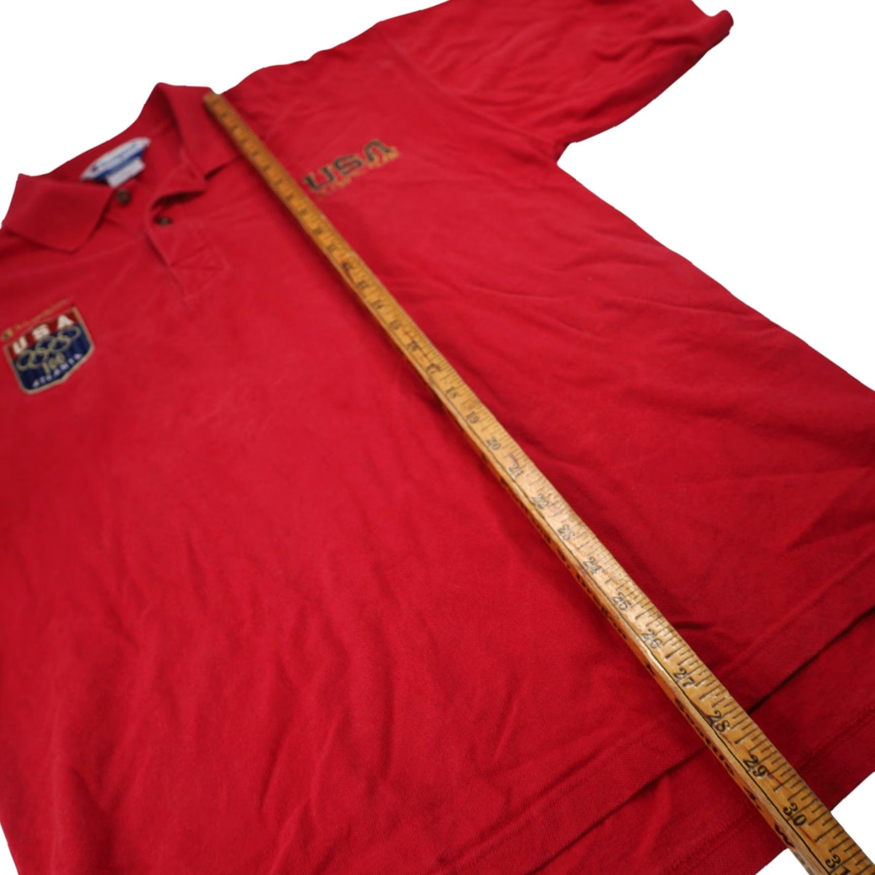 Champion VINTAGE Champion USA Olympics Polo Shirt Men 2XL Red XXL Polo USA Olympics Men Shirt Champion 2XL Red Vintage Size US XXL / EU 58 / 5 - 7 Thumbnail