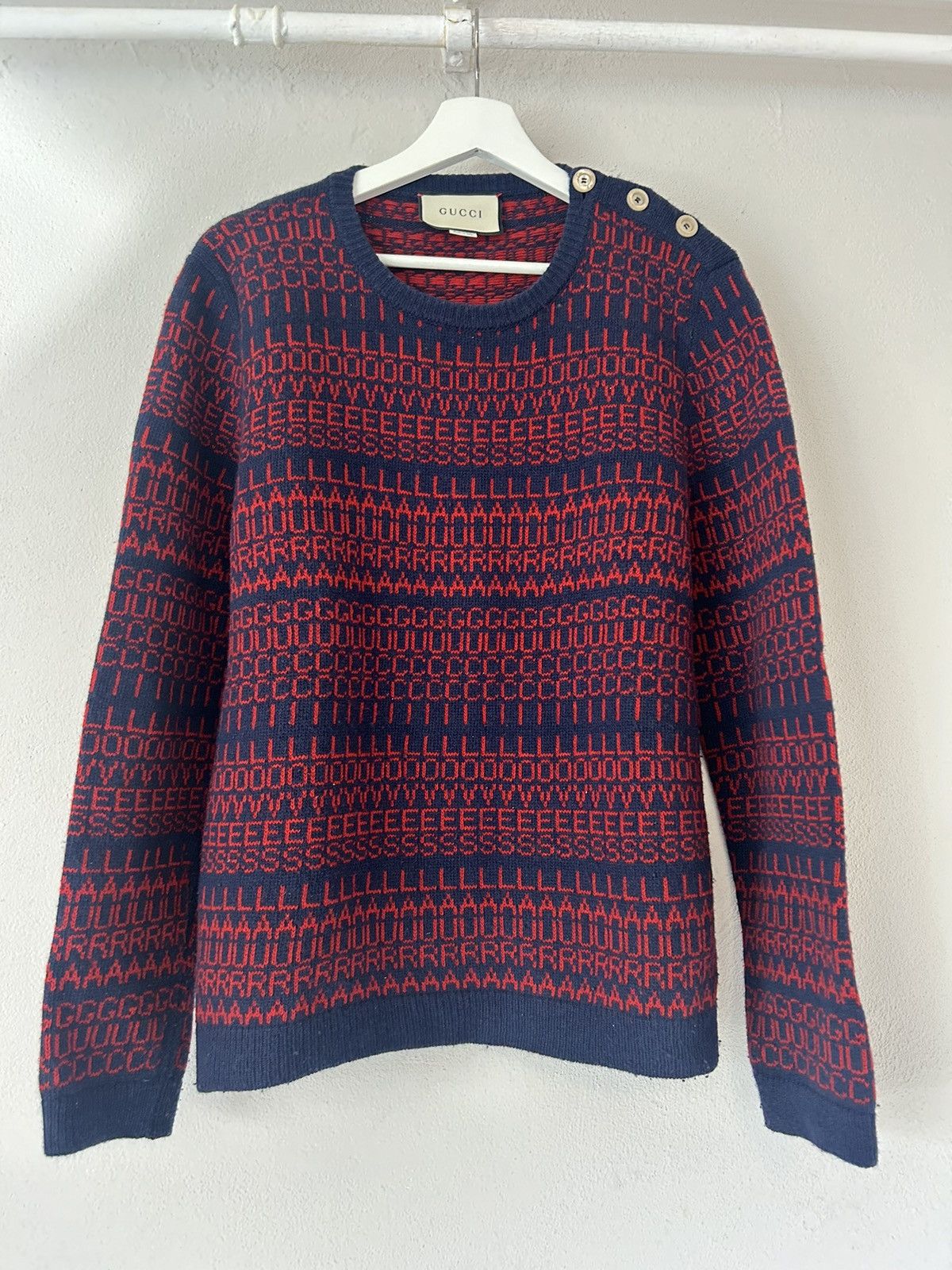 Gucci 'Gucci Loves Laura' Sweater Size US L / EU 52-54 / 3 - 2 Thumbnail