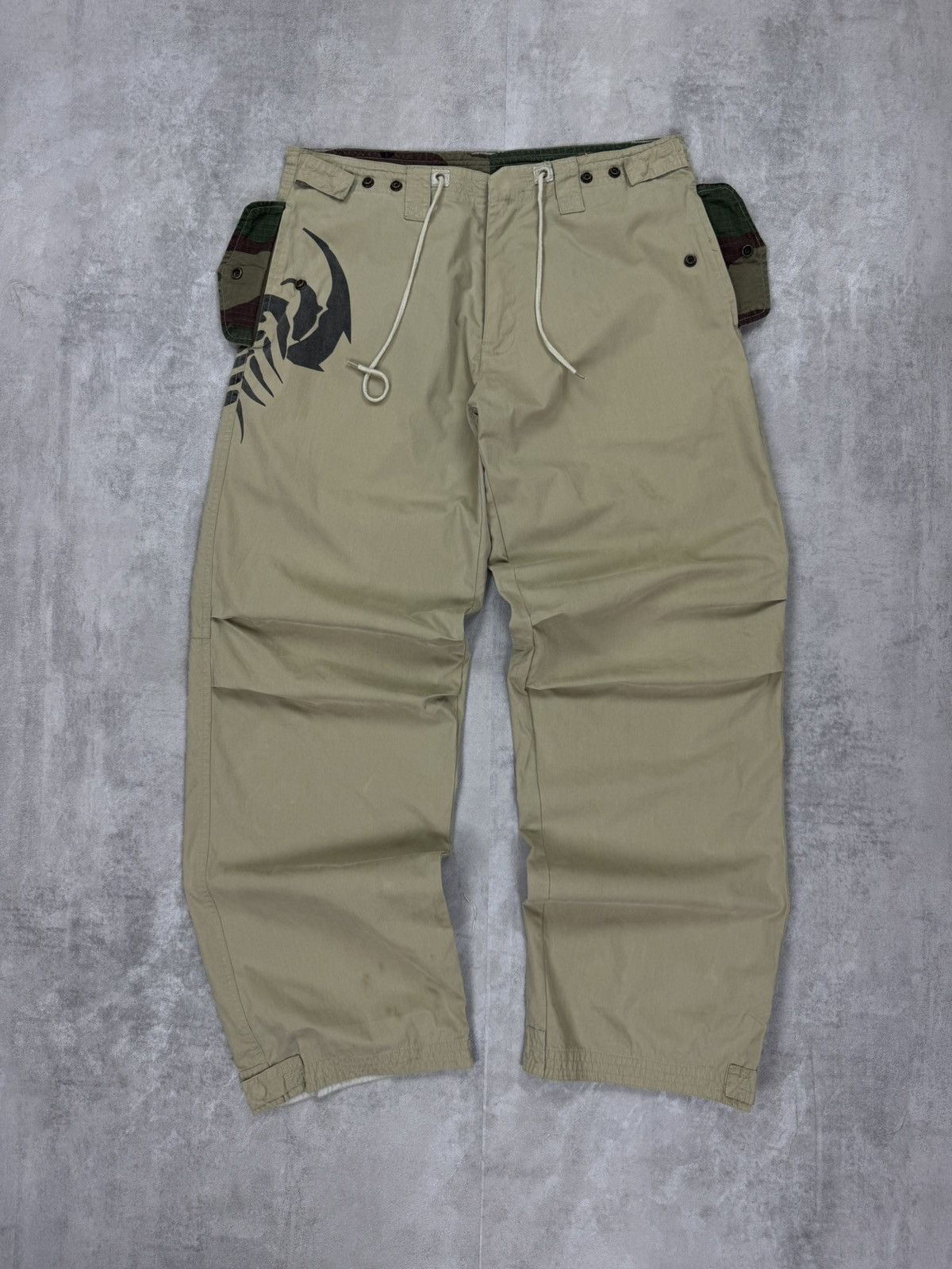 Other FISHBONE NYC.92 Scorpion Force Military Khaki boot cut pants Size US 32 / EU 48 - 1 Thumbnail