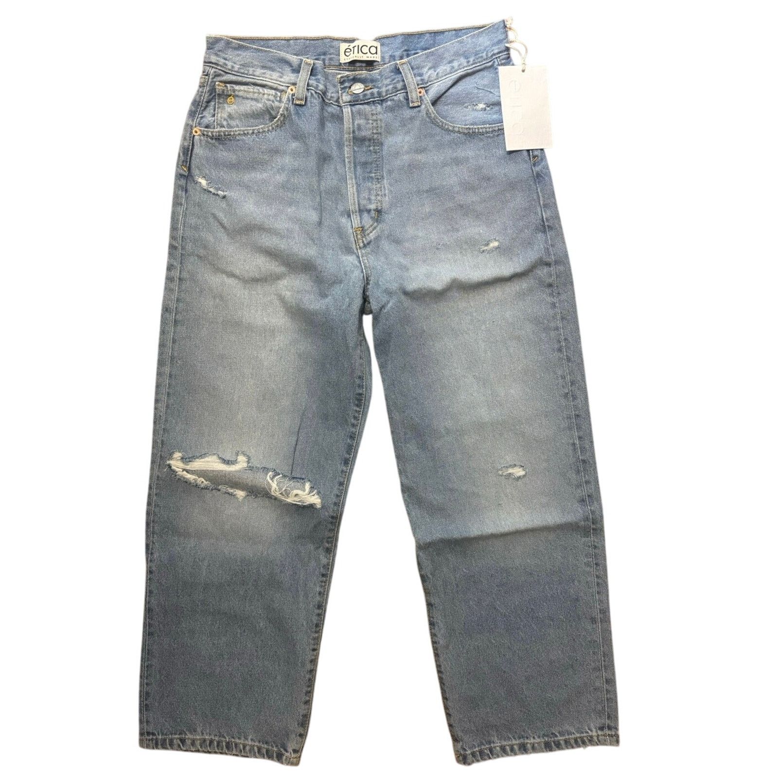 ETICA NWT Etica Altin Loose Crop Jeans Ithaca Wash Size 28 Size 28" / US 6 / IT 42 - 3 Thumbnail