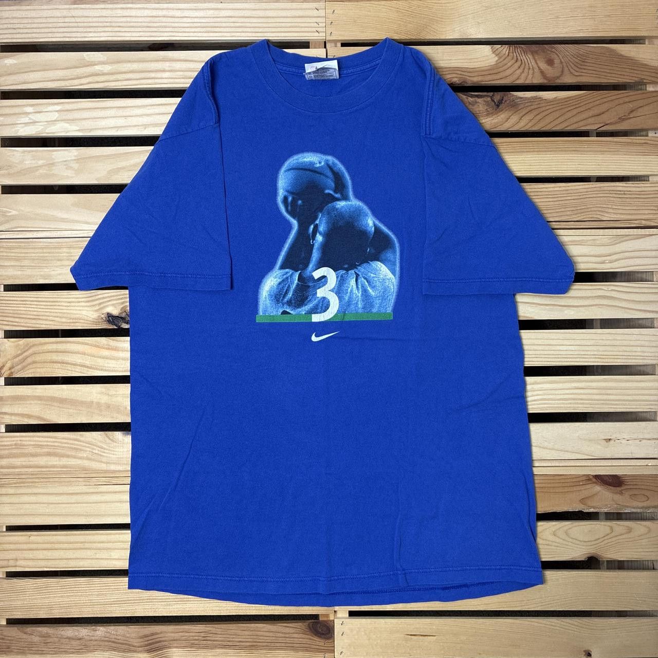 Nike Vintage Nike x Stephon Marbury Blue Tee Size Medium Size US M / EU 48-50 / 2 - 1 Thumbnail