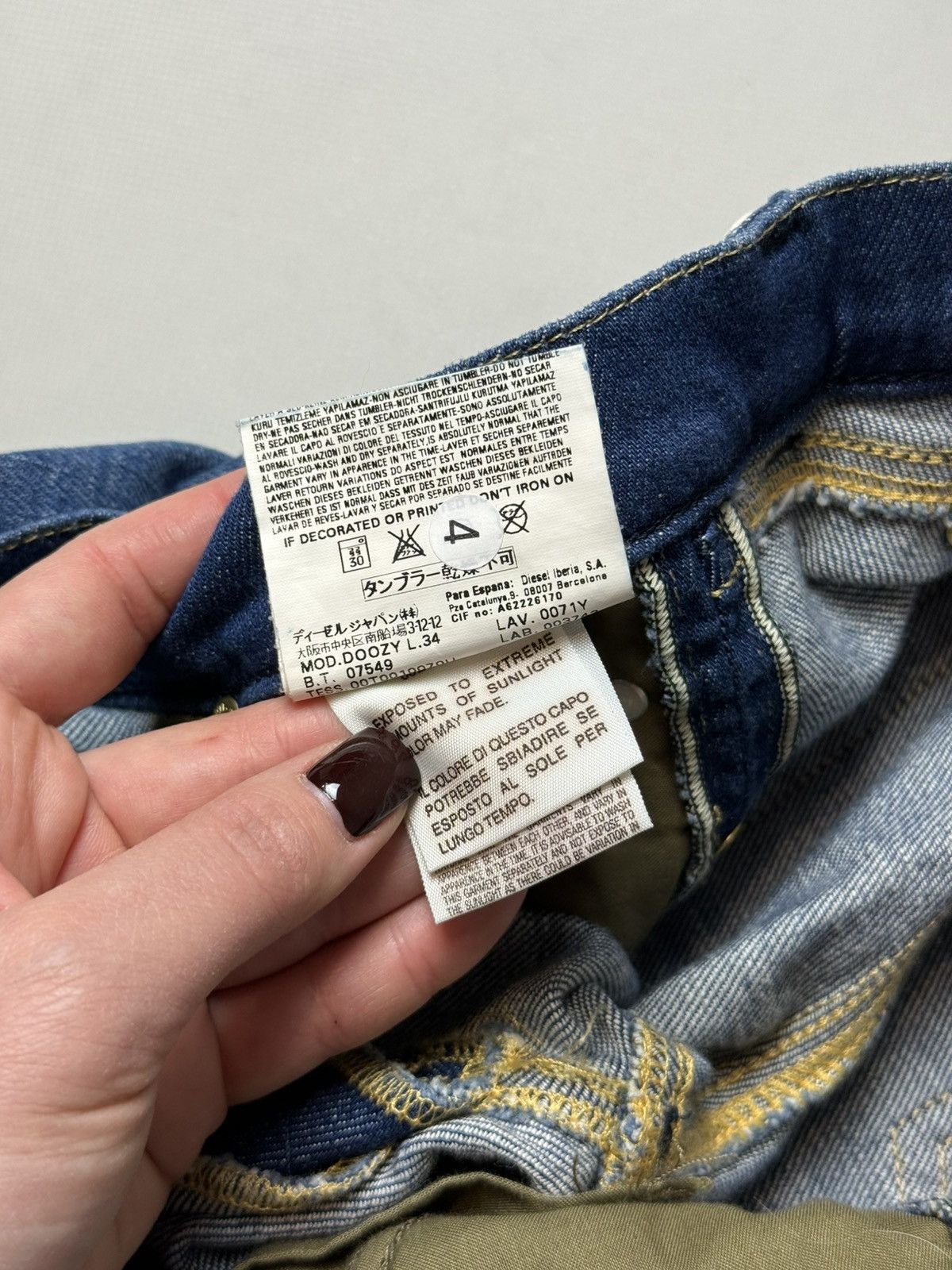 Diesel BNWT! Diesel Doozy Low Rise Wide Leg Y2K Denim Jeans Pants Size 26" / US 2 / IT 38 - 16 Thumbnail