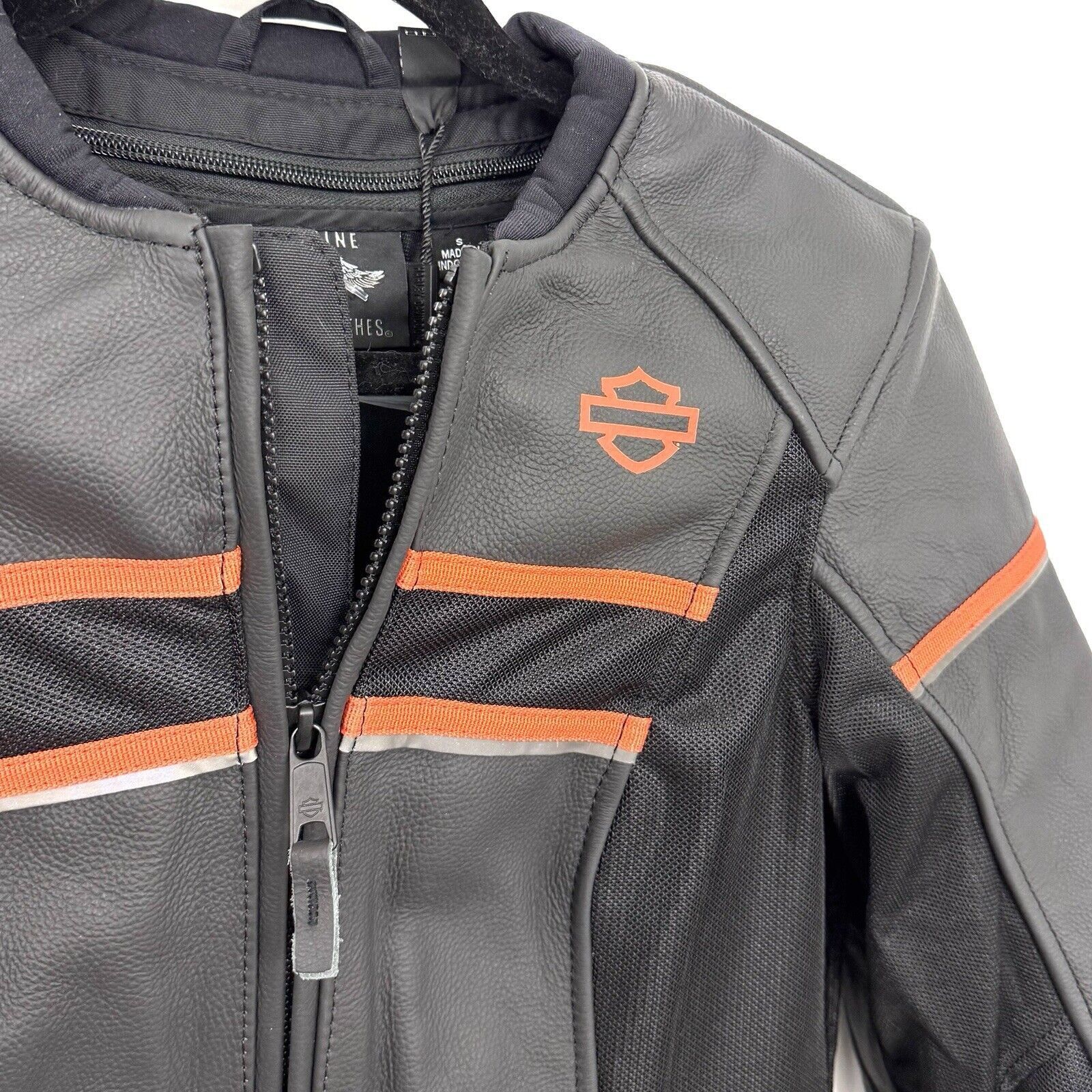 Harley Davidson Harley-Davidson Women's Brawler Leather Jacket - 98007-21VW Size S / US 4 / IT 40 - 3 Thumbnail