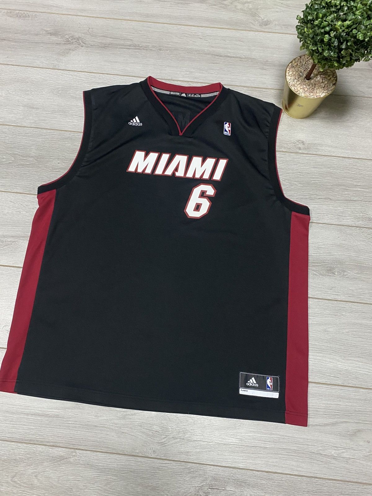 Adidas Miami Heats James 6 2013 Sleeveless jersey shirt Adidas NBA Size US XXL / EU 58 / 5 - 3 Thumbnail