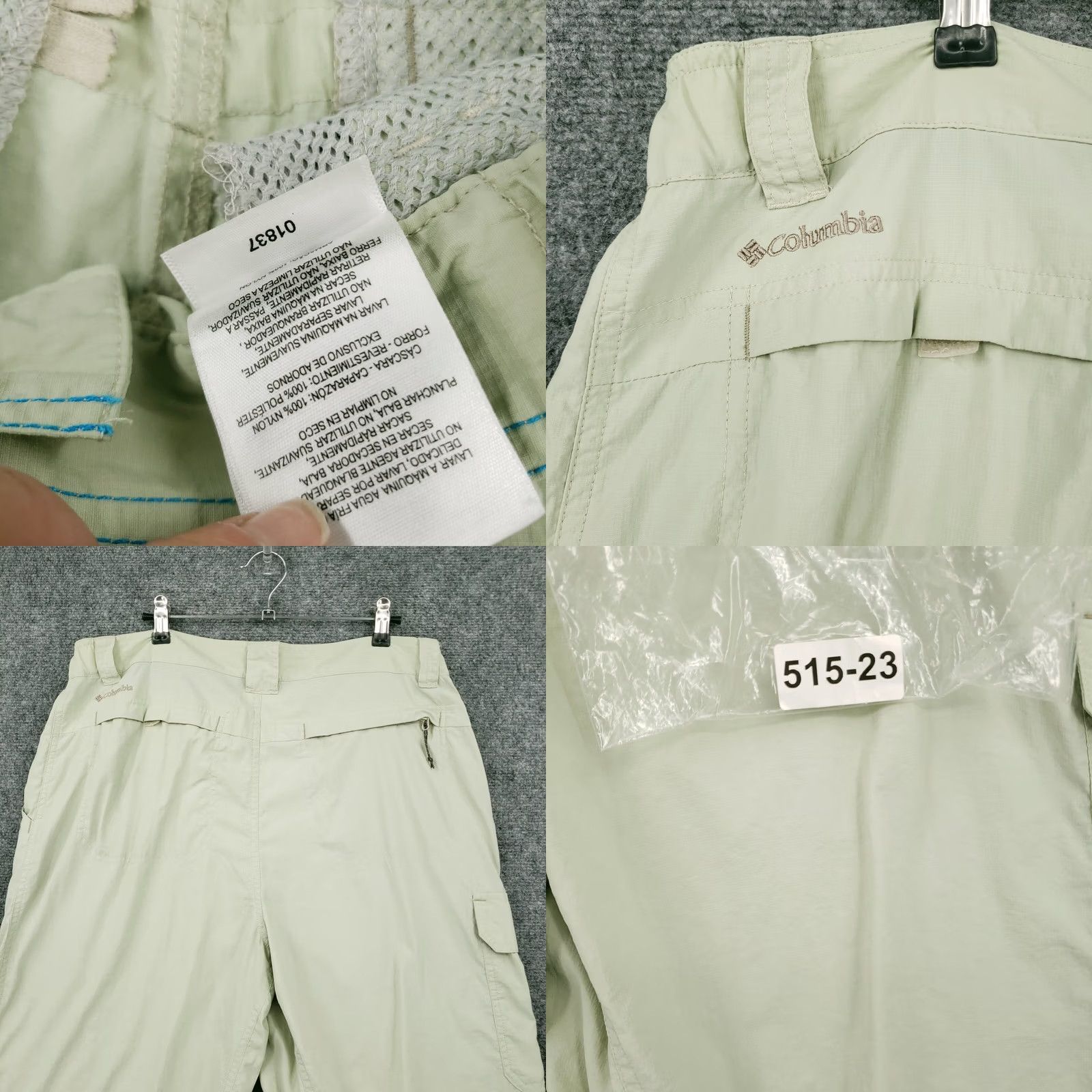 Vintage Columbia Shorts Mens M Medium Green Battle Ridge Cargo Nylon Omni Shade Hiking Size US 31 - 9 Thumbnail