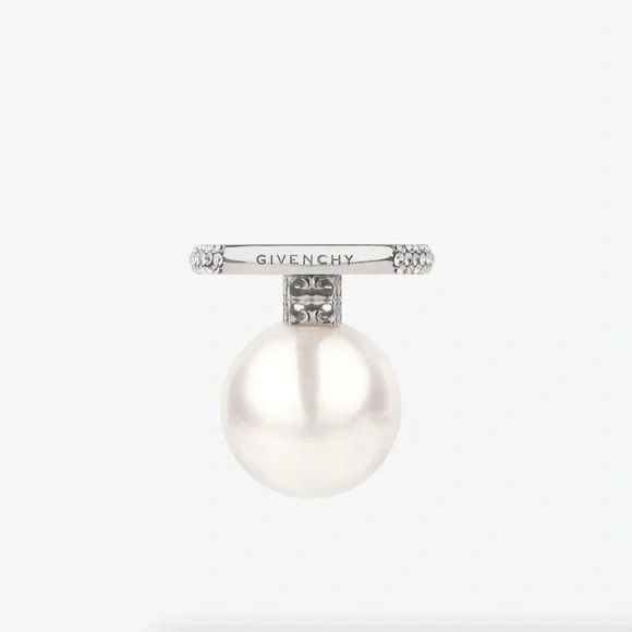 Givenchy Givenchy Pearl Ring In Metal With Crystals - NEW WITH TAGS Size ONE SIZE - 4 Thumbnail
