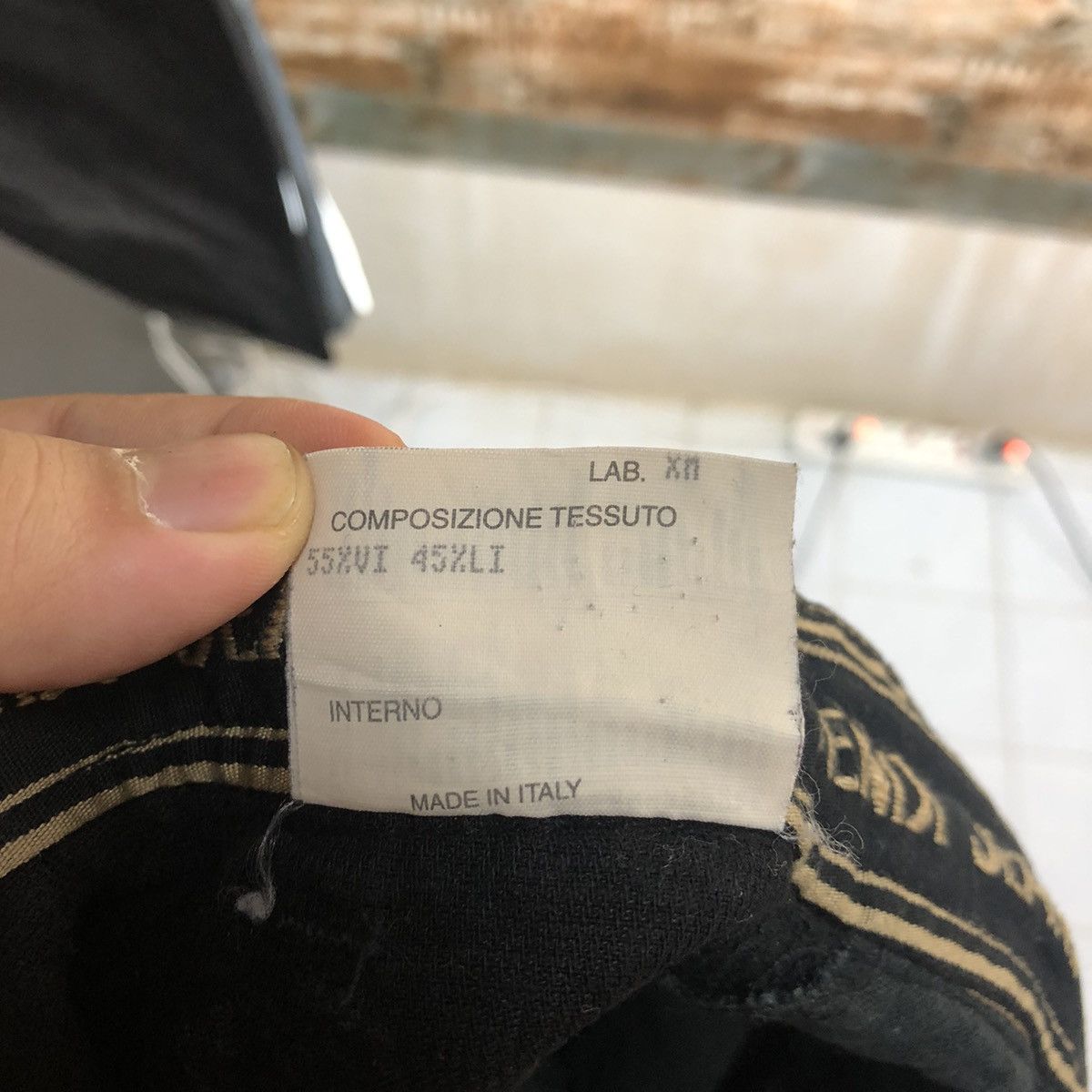 Fendi DL Fendi Jeans Black Cargo Multipocket Pants #A2595 Size US 26 / EU 42 - 22 Thumbnail