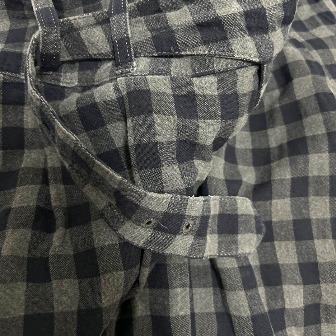 Yohji Yamamoto yohji yamamoto Deformed balloon check slacks with belt Size US 37 - 4 Thumbnail