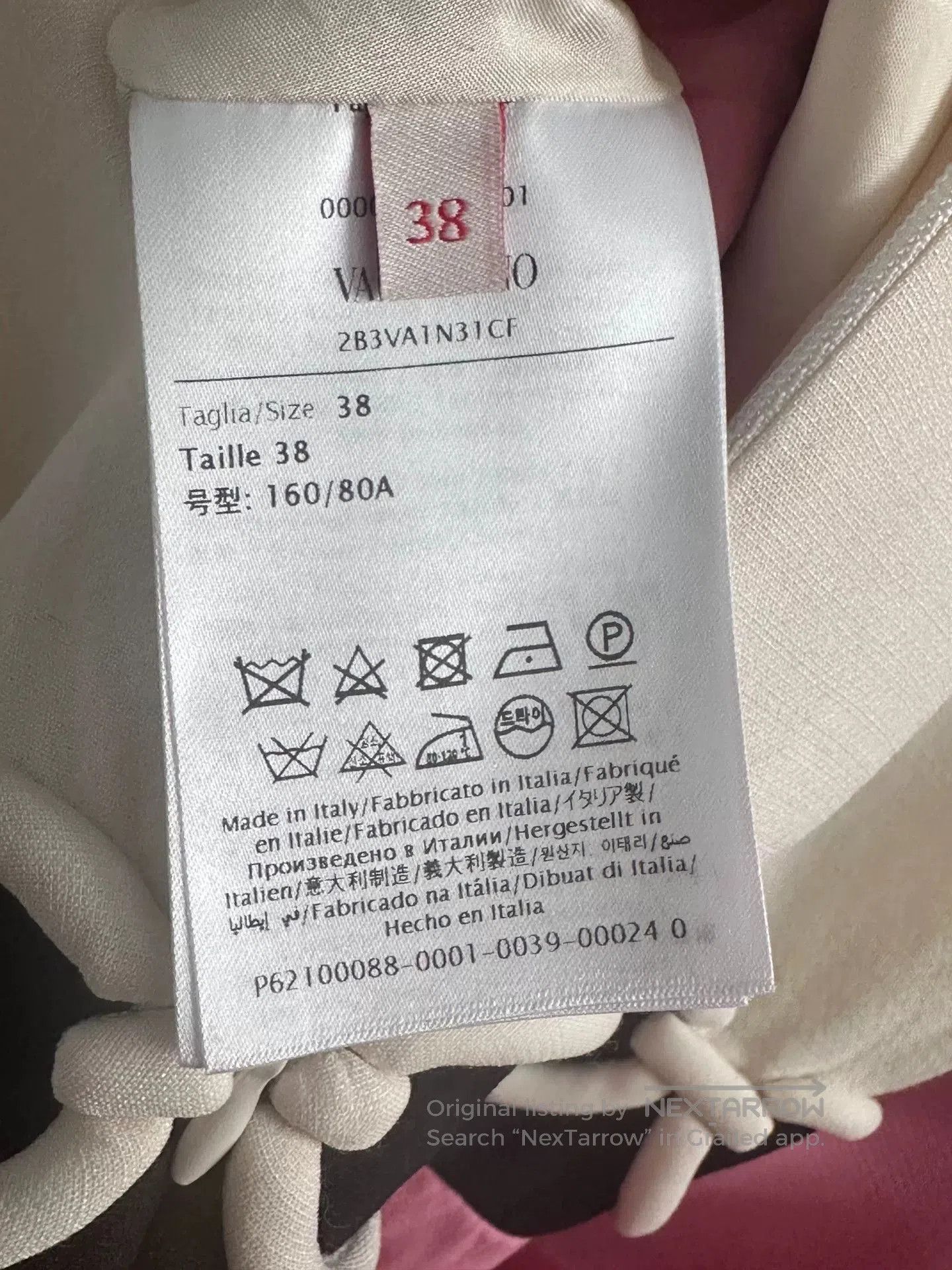 Valentino Valentino Pink Silk Wool Dress. Size XS / US 0-2 / IT 36-38 - 3 Thumbnail