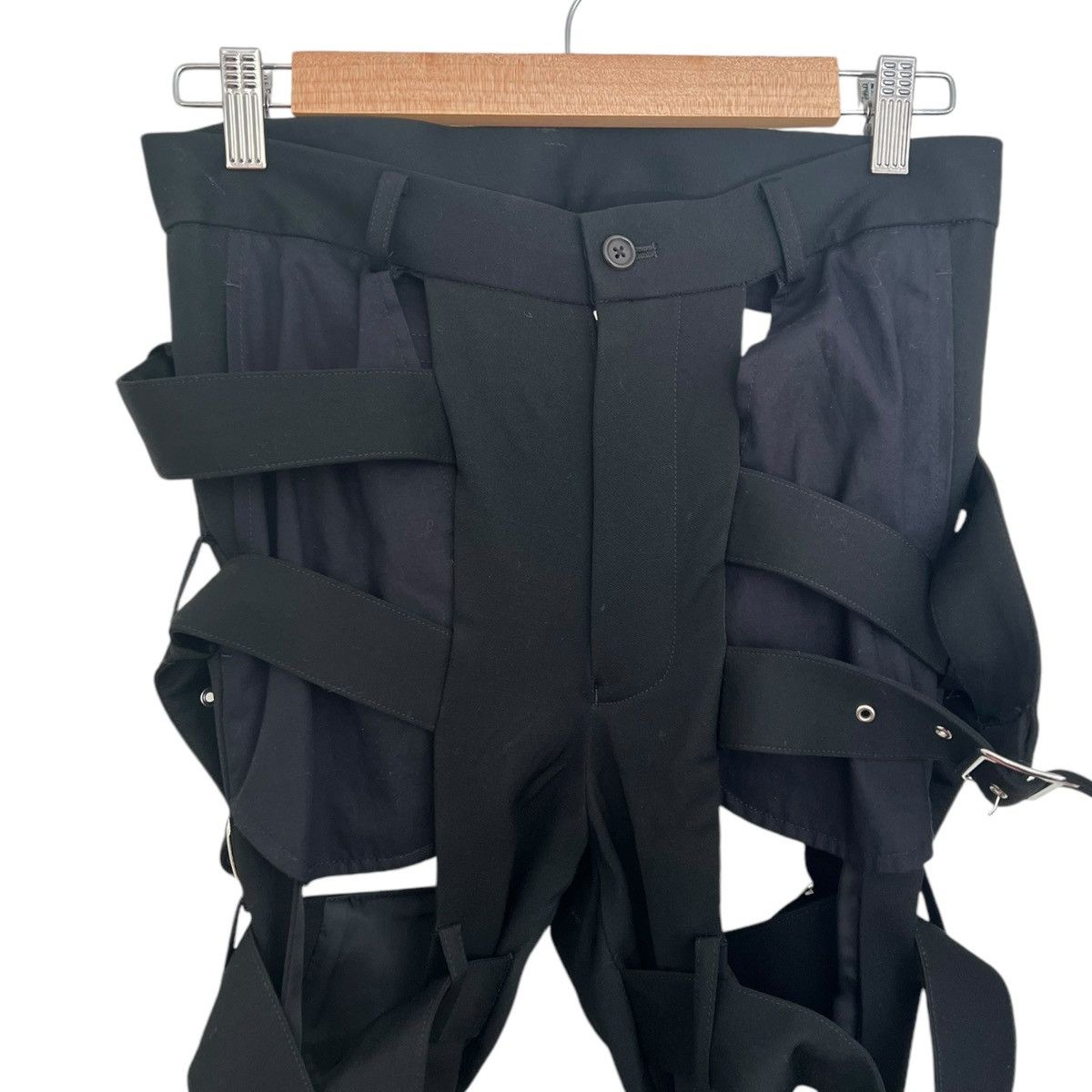Comme des Garcons × Noir Kei Ninomiya Noir kei ninoyima bondage strap leggings Size 29" - 5 Thumbnail