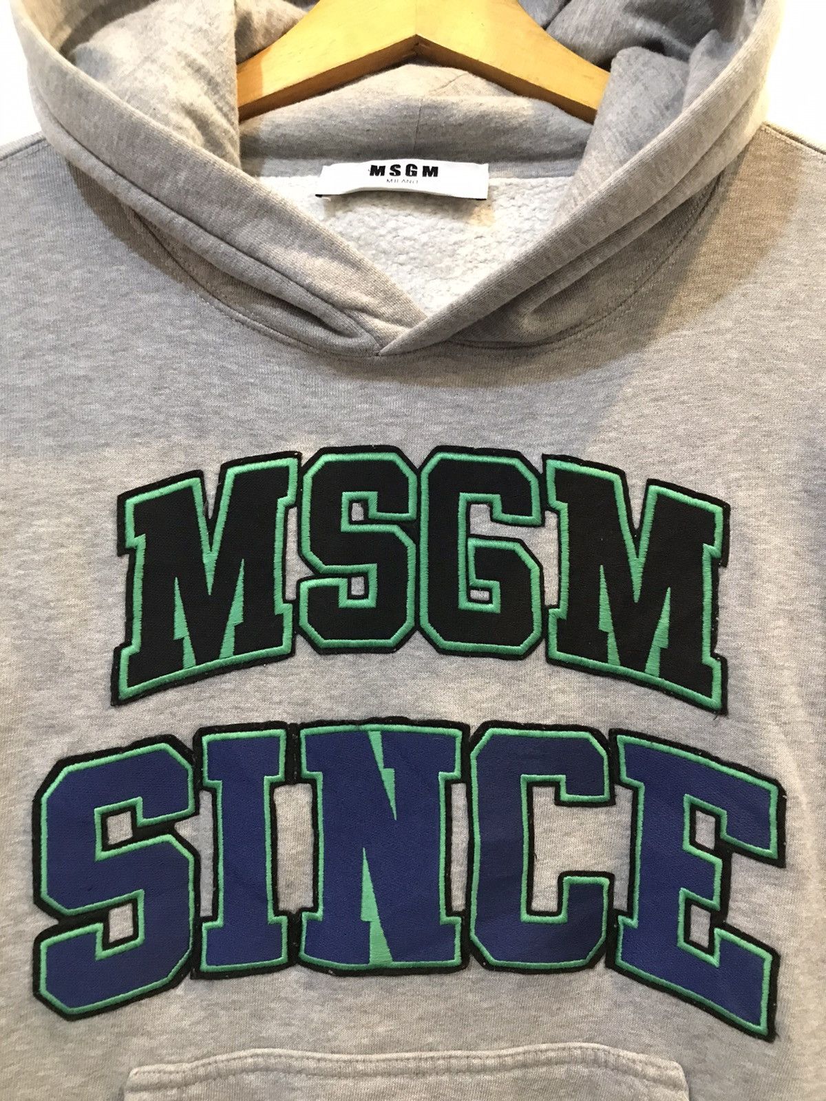 Vintage MSGM Since embroidery cotton hoodie Size US S / EU 44-46 / 1 - 2 Thumbnail