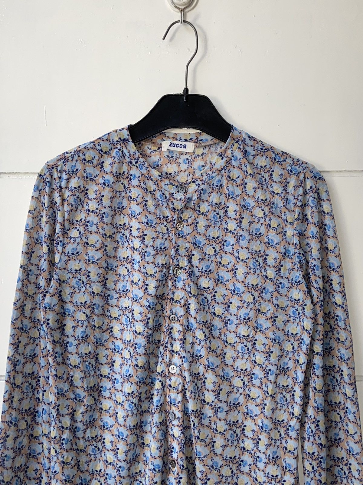 Issey Miyake × Japanese Brand × Zucca ZUCCA Flower Patterned Shirt Size US XS / EU 42 / 0 - 10 Thumbnail