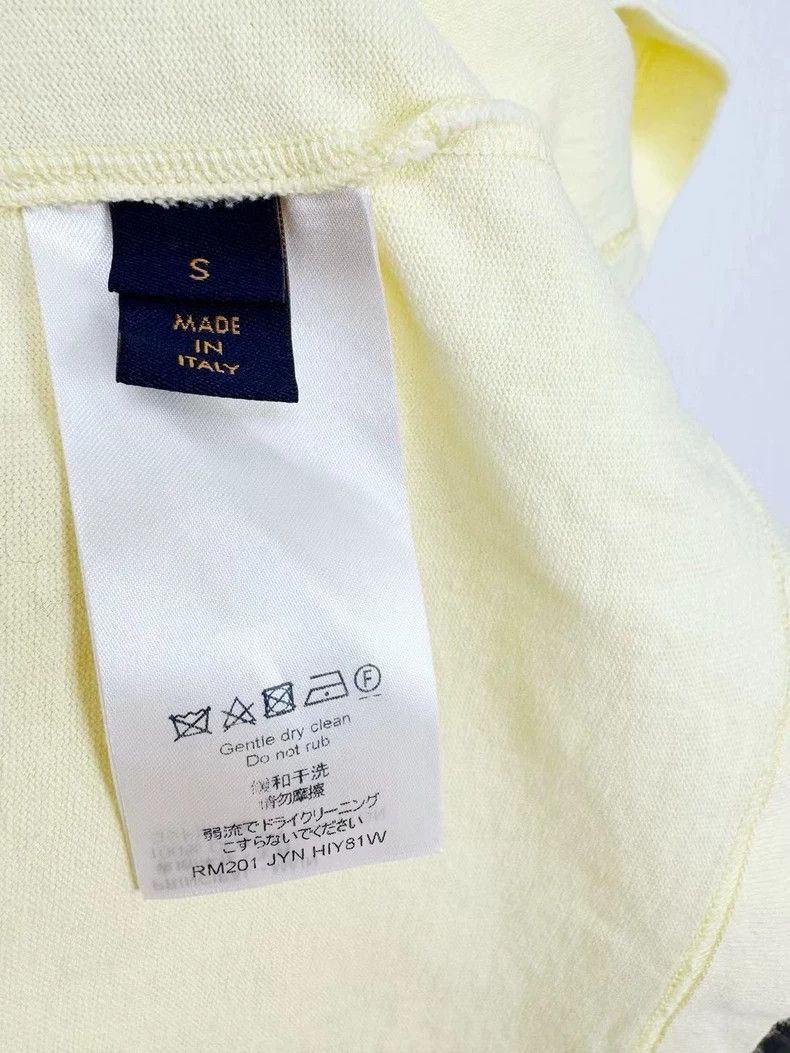 Louis Vuitton Louis Vuitton Short Sleeve Yellow T -2505 Size S / US 4 / IT 40 - 4 Thumbnail