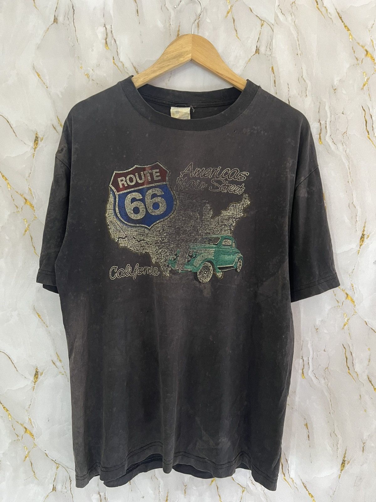 Japanese Brand VINTAGE ROUTE 66 SHORT SLEEVE T-SHIRT Size US M / EU 48-50 / 2 - 1 Thumbnail