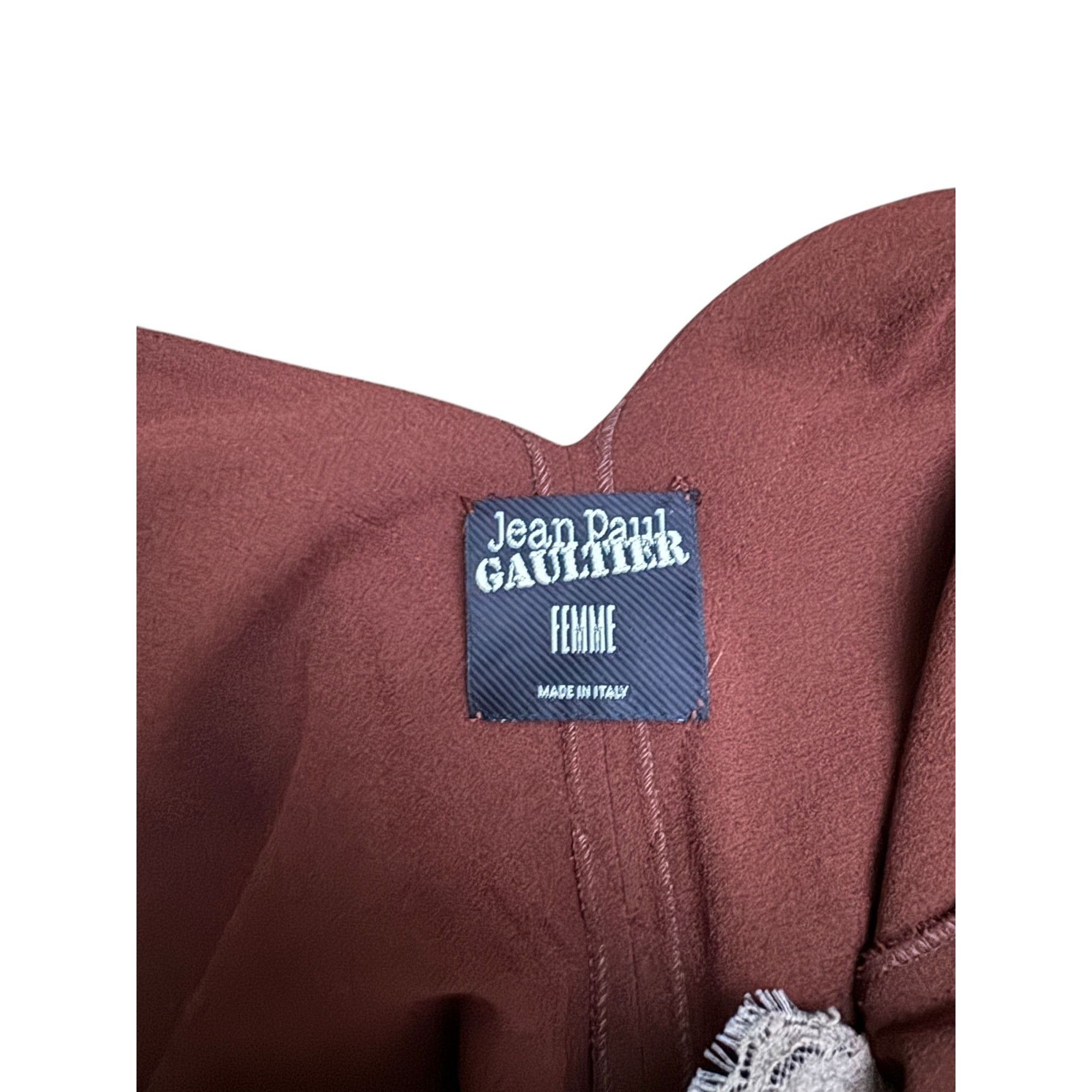 Jean Paul Gaultier Vintage Brown Wool Dress Size S / US 4 / IT 40 - 6 Thumbnail