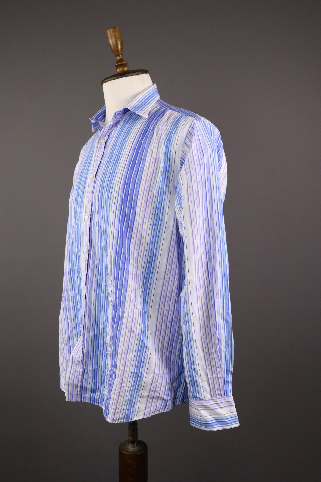 Etro Men Etro Stripe Long Sleeve Button Dress Shirt Size 42 Size US M / EU 48-50 / 2 - 4 Thumbnail