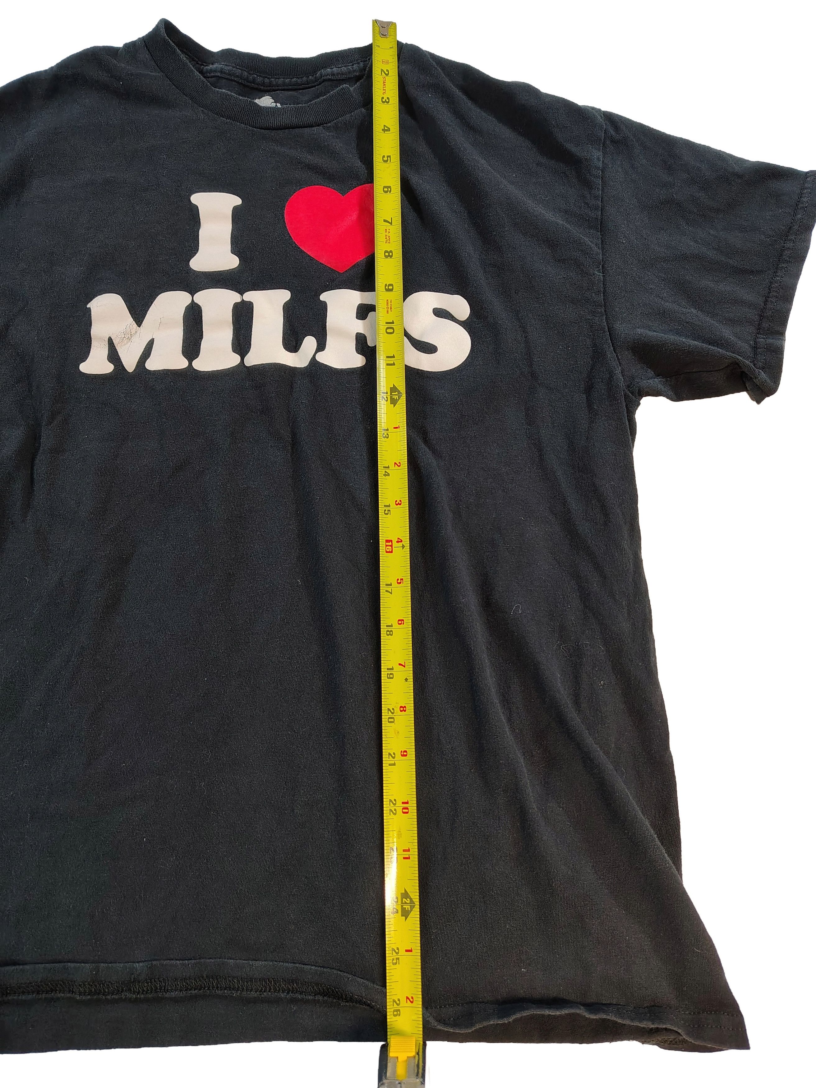 Other Men's Black Large I ❤️ MILFS Graphic T-Shirt Size US L / EU 52-54 / 3 - 5 Thumbnail