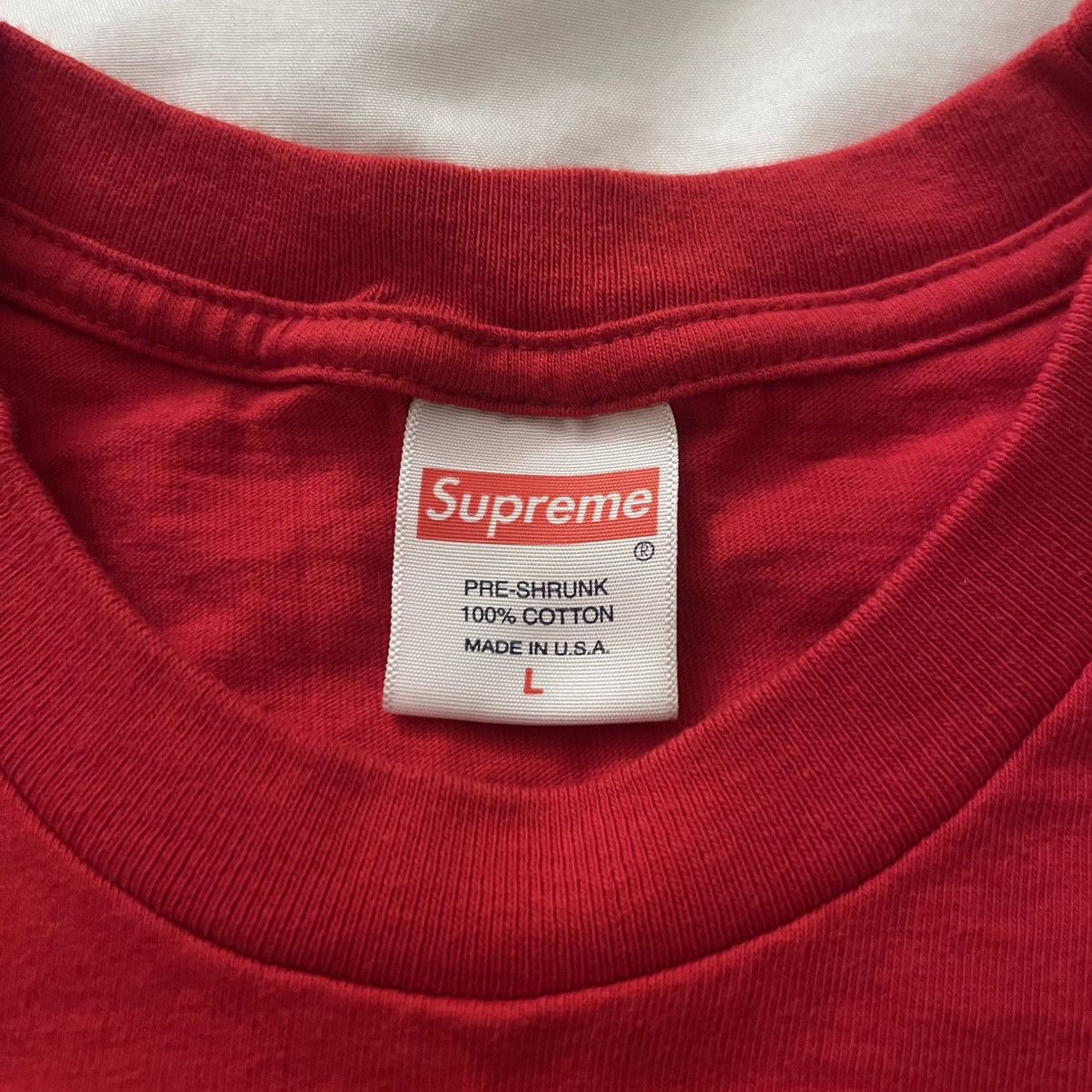 Supreme Supreme Blank Tee - Large Red Size US L / EU 52-54 / 3 - 2 Thumbnail