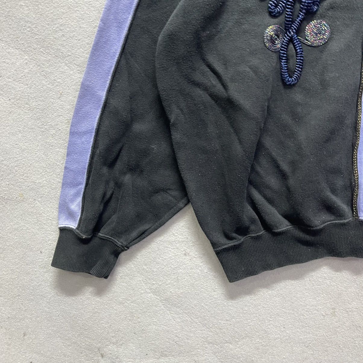 Lancel Vintage LANCEL Abstract Patchwork Sweatshirt (1990s) Size US L / EU 52-54 / 3 - 5 Thumbnail
