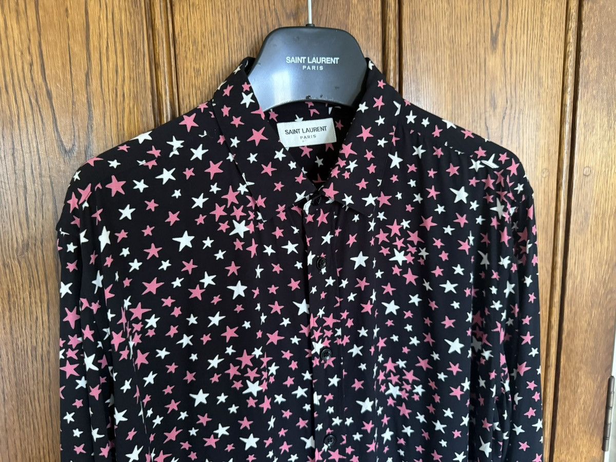 Saint Laurent Paris FW16 Saint Laurent star shirt black pink white Hedi Slimane Size US L / EU 52-54 / 3 - 11 Thumbnail