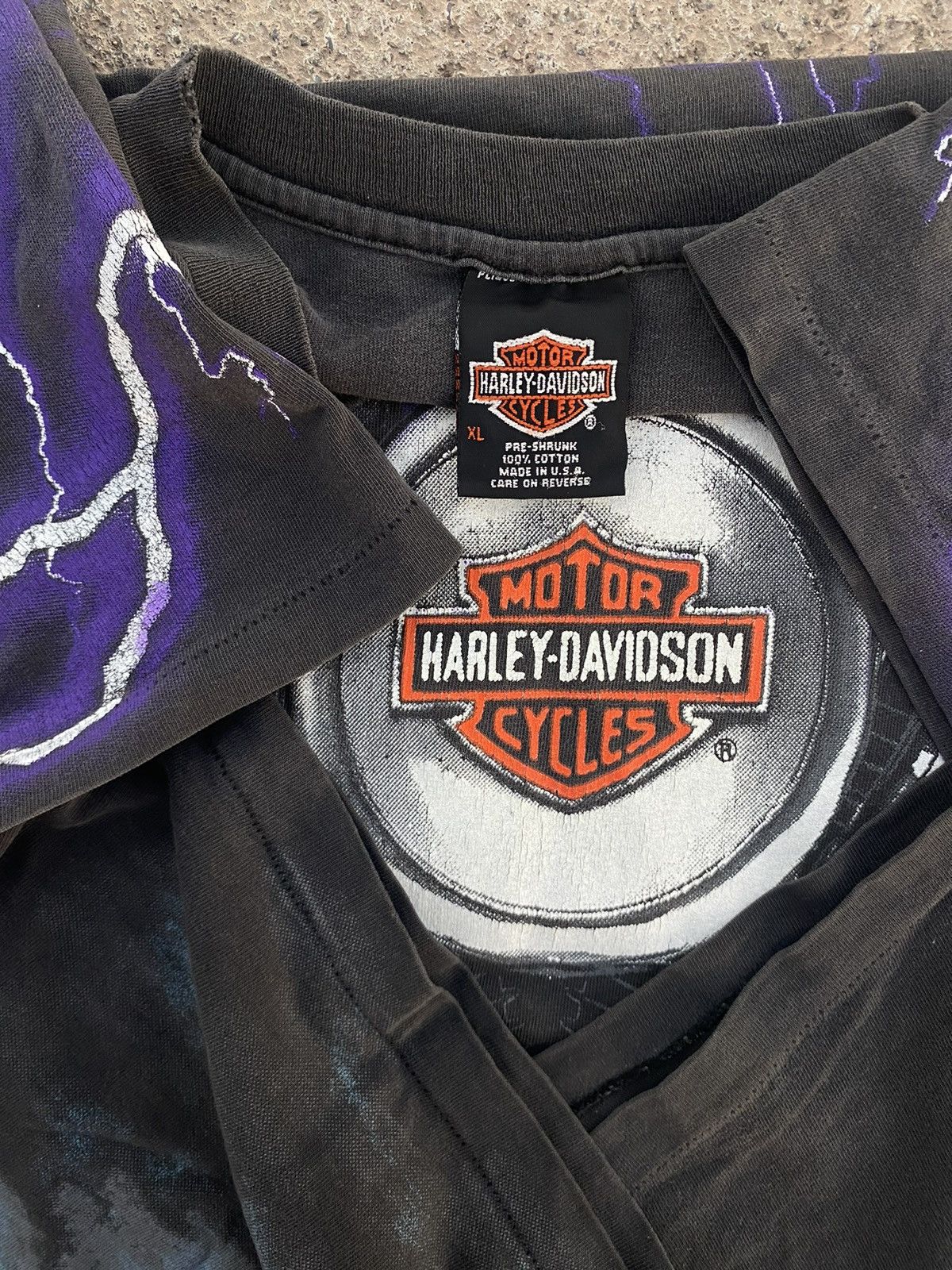 Harley Davidson Harley Davison “Thunder & Lighting” T-Shirt Size US XL / EU 56 / 4 - 1 Thumbnail