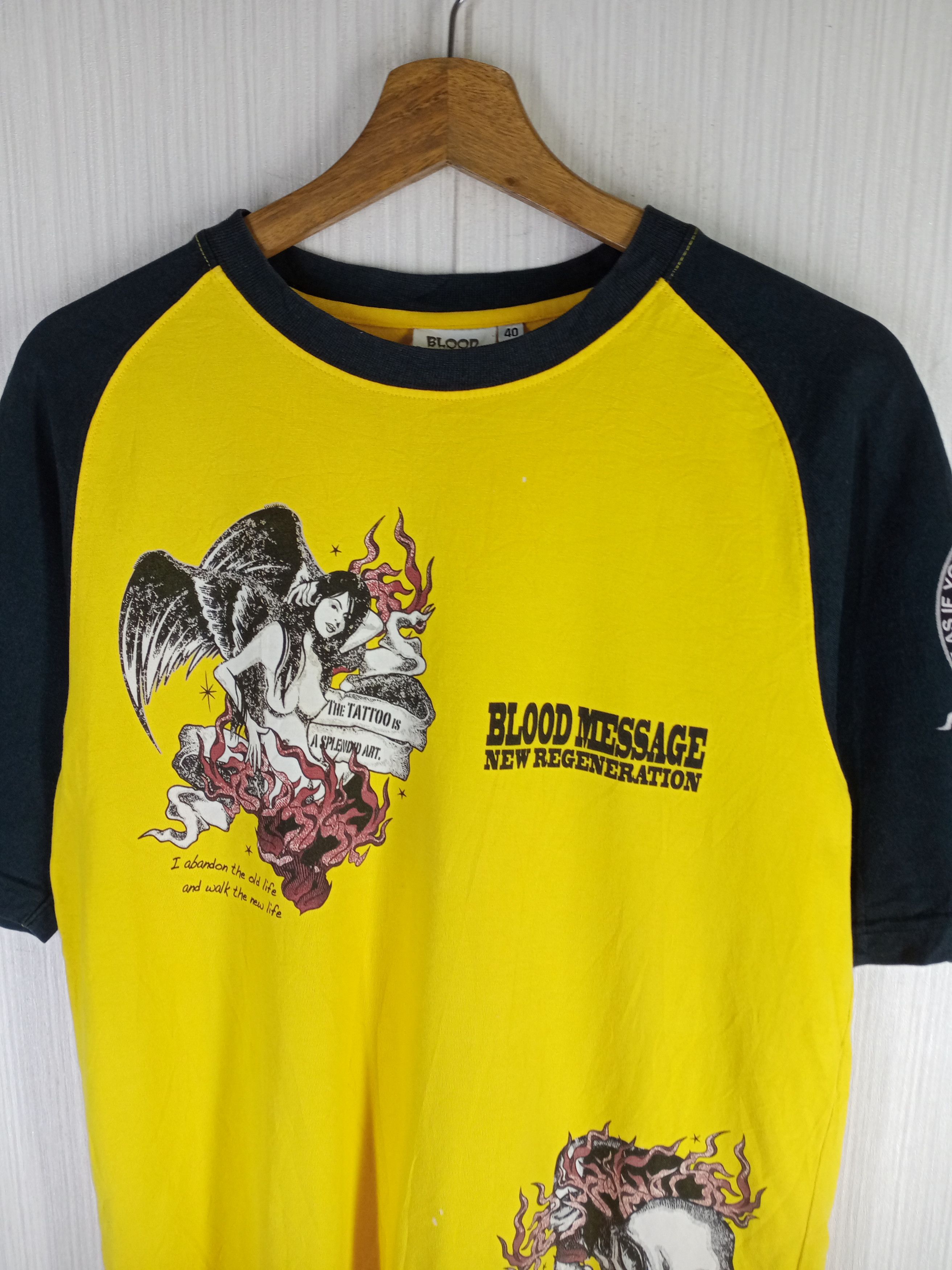 Japanese Brand Rare Blood Message New Generation Sexiest Girl Art Tee Size US M / EU 48-50 / 2 - 4 Thumbnail