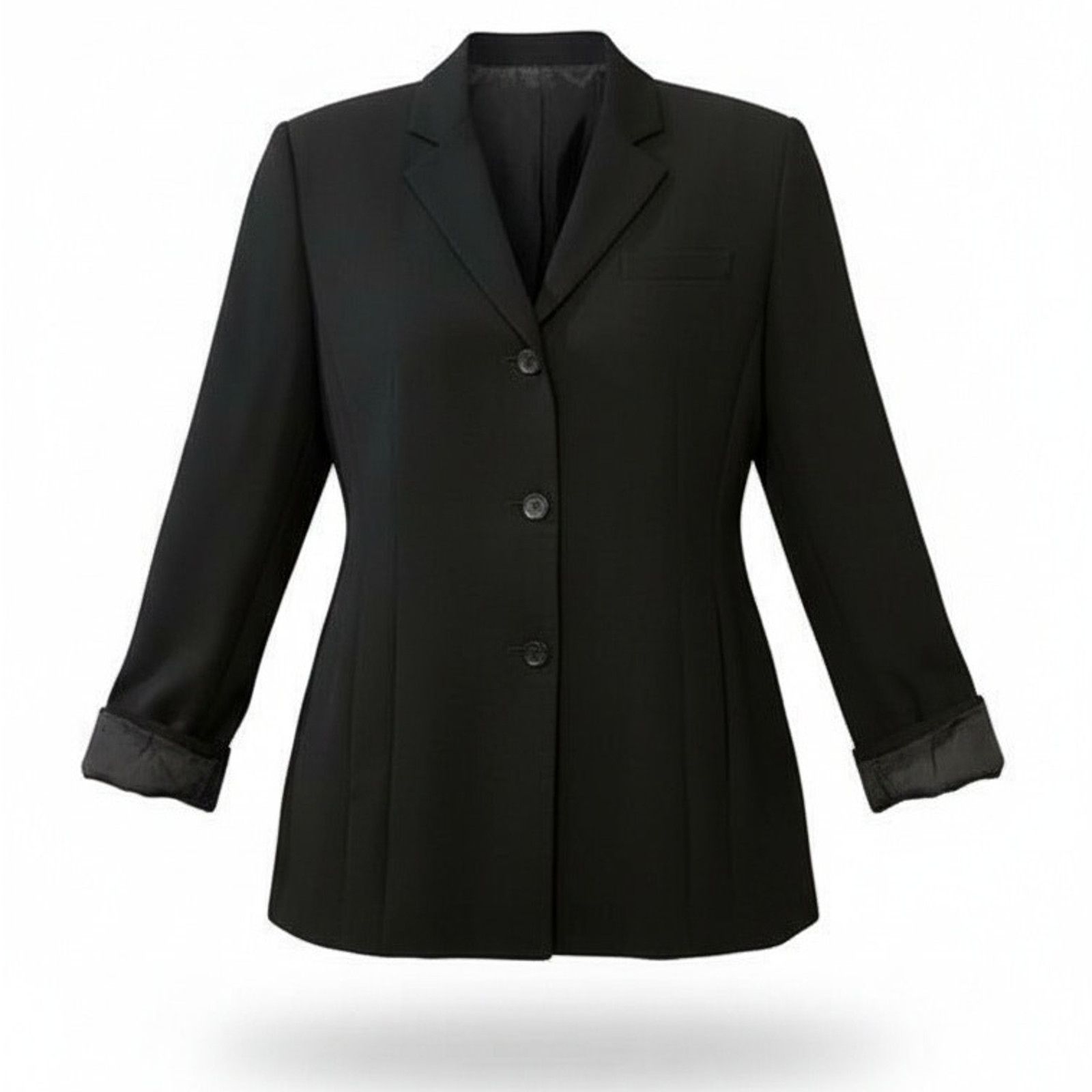 Talbots Blazer Jacket Womens Size 12 Black Business Formal