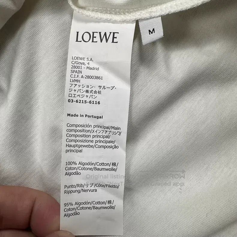 Loewe Loewe Funny Print Back Embroidered Logo Short Sleeve T-Shi Size US M / EU 48-50 / 2 - 4 Thumbnail