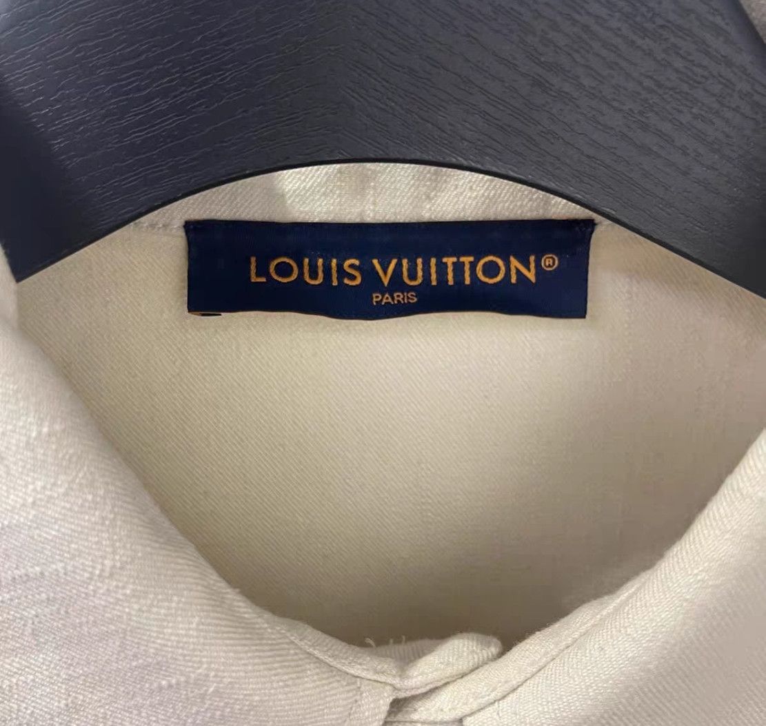 Louis Vuitton Louis Vuitton Mulberry Silk Blended Short Sleeve Shirt Size US L / EU 52-54 / 3 - 3 Thumbnail