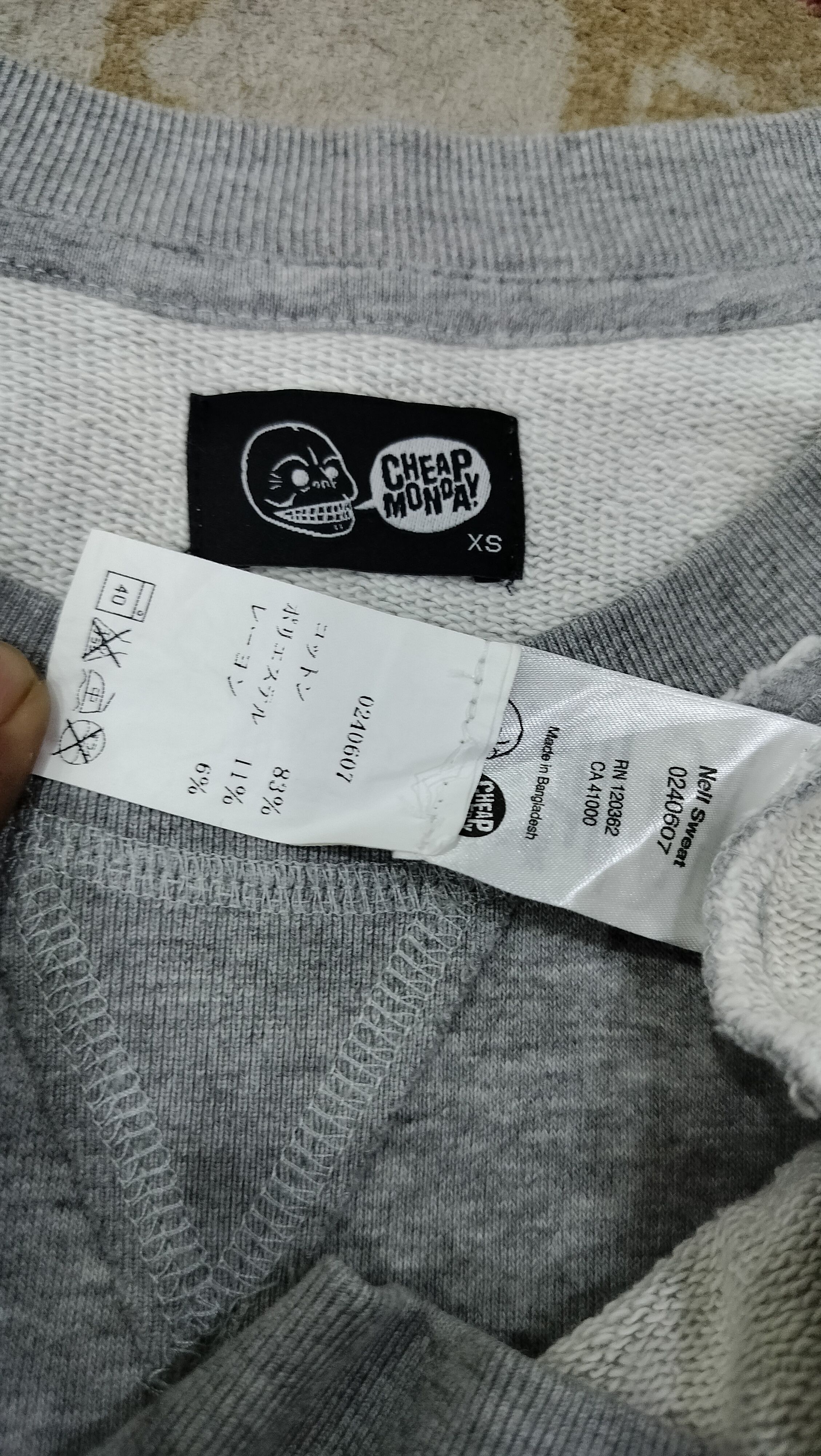 Cheap Monday Cheap Monday Skull Graphic Sweatshirt XS Size XS / US 0-2 / IT 36-38 - 3 Thumbnail