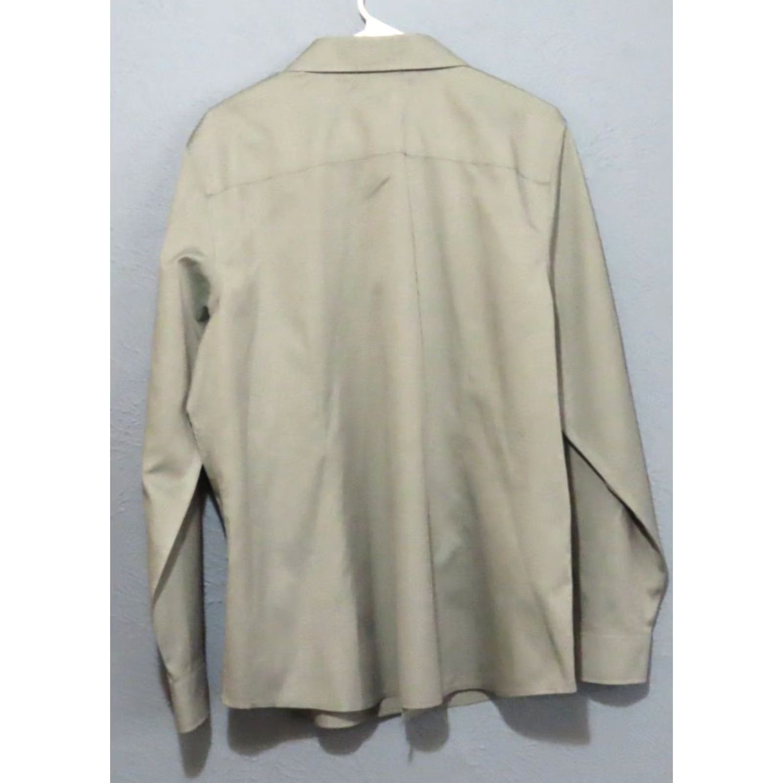 Orvis Orvis Women's Button-Up Shirt Gray 20 Long Sleeve Collared 100% Cotton Plus Size Regular Fit Blouse Size 3XL / US 20-22 - 6 Thumbnail