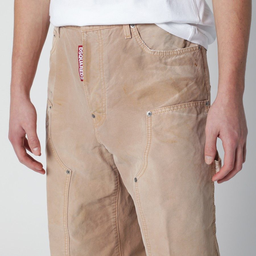 Dsquared2 o1d2blof0226 Baggy Jeans in Beige Size US 30 / EU 46 - 5 Thumbnail