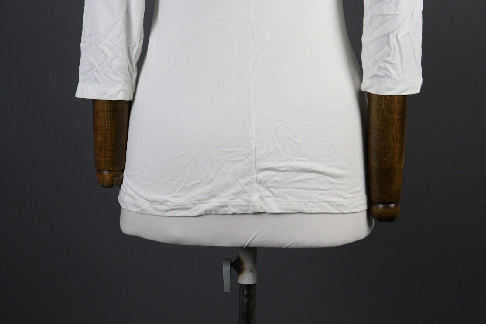 Designer Elisa Cavaletti Sono Italiano White Top Blouse Size M Size M / US 6-8 / IT 42-44 - 6 Thumbnail