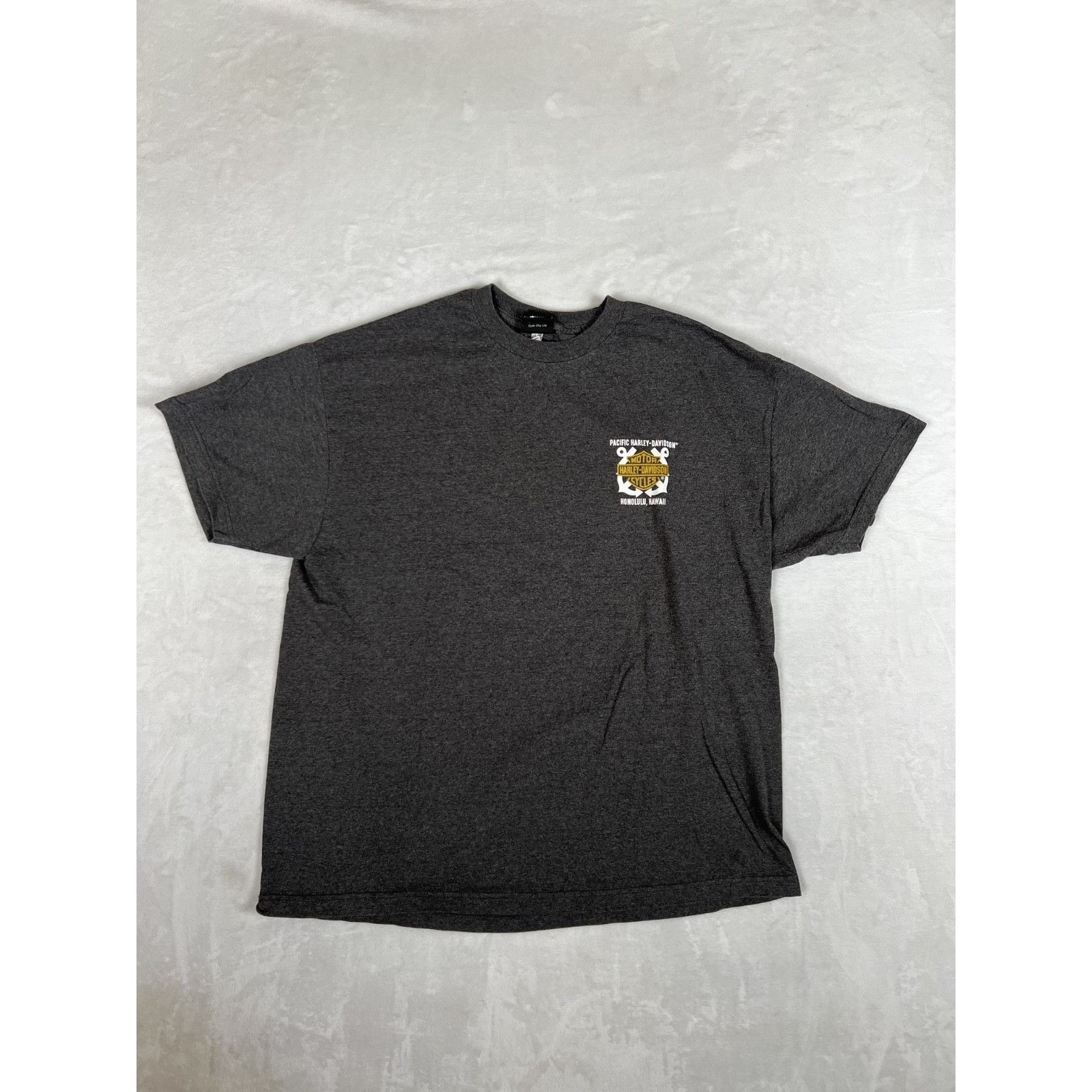 Harley Davidson Vintage Harley Davidson T-Shirt Size 2XL Honolulu Hawaii Gra Size US XXL / EU 58 / 5 - 2 Thumbnail