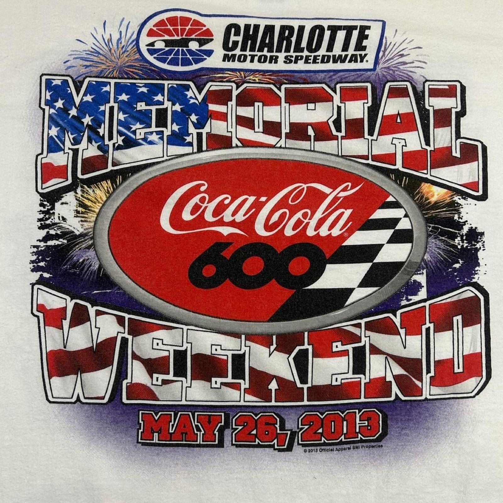 Vintage Coke coca cola tee shirt nascar racing tee 2013 mens XL Size US XL / EU 56 / 4 - 2 Thumbnail