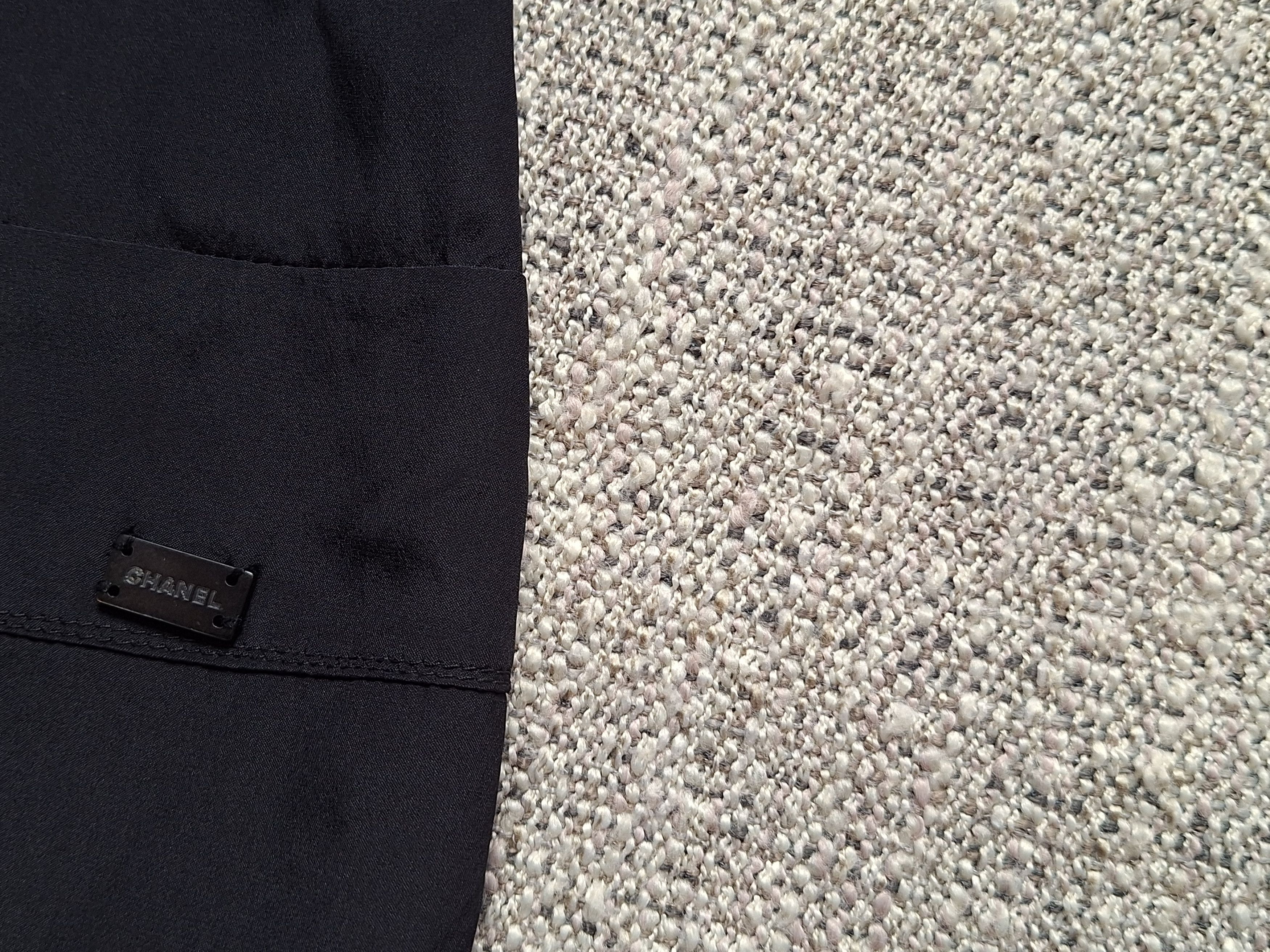 Chanel CHANEL / 03P 2003 Spring Silk Chiffon Black Skirt Size XS / US 0-2 / IT 36-38 - 3 Thumbnail