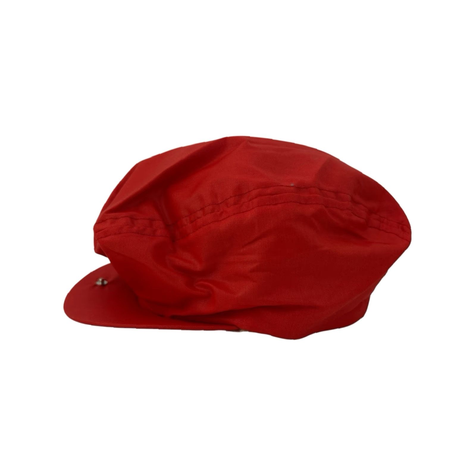 Vintage VINTAGE Cabbie Driver's Flat Cap Hat Adult M Red 90s Deadstock NWOT Made in USA Mens Size ONE SIZE - 7 Thumbnail