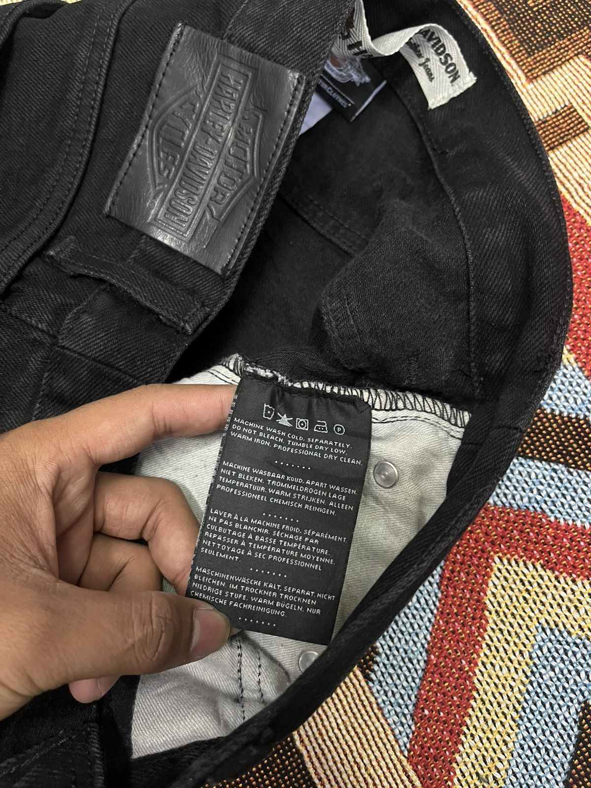 Harley Davidson 💀Harley Davidson Motor Cycles Jeans💀 Size US 32 / EU 48 - 10 Thumbnail