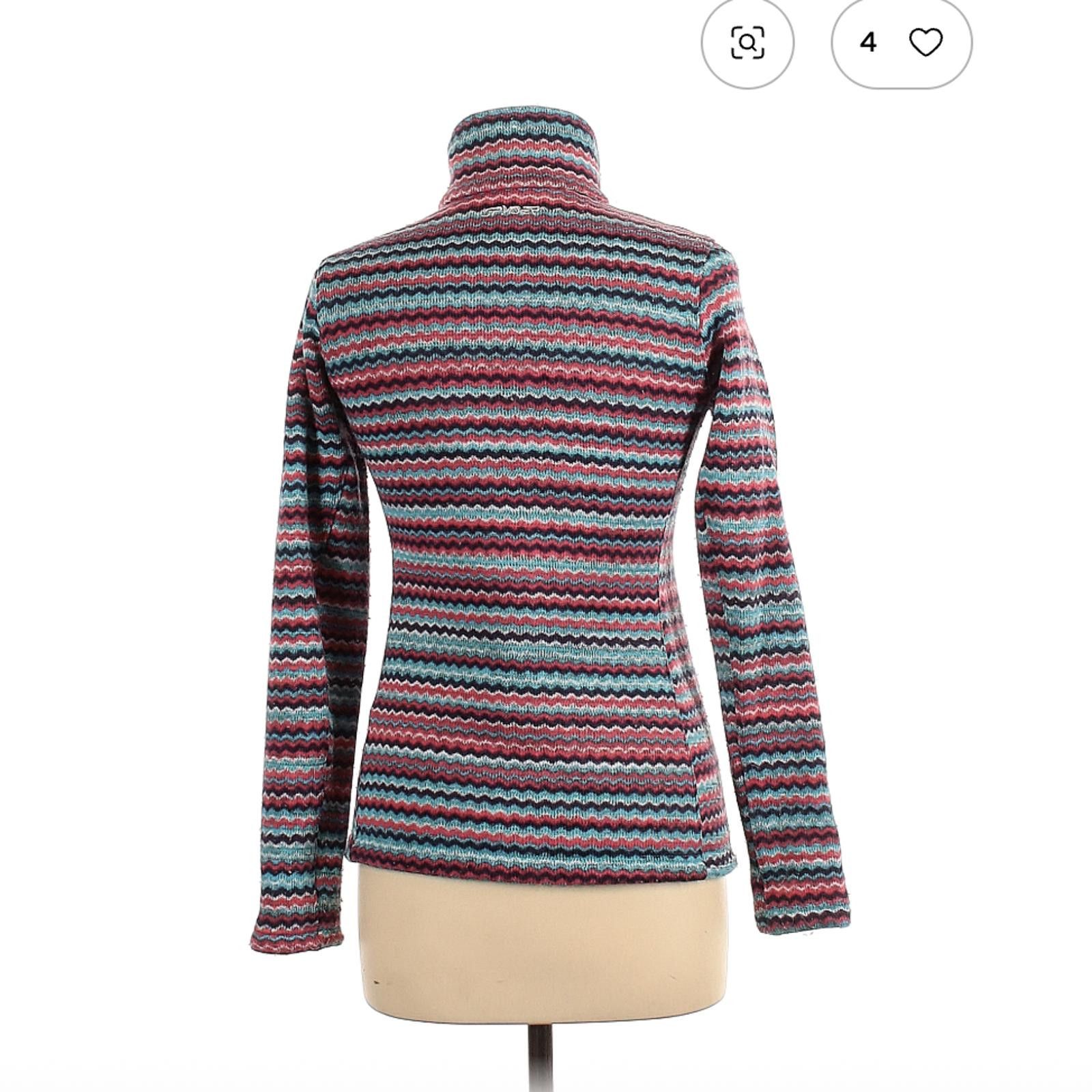 Spyder Spyder Women's Size 10 Pullover Sweater - Blue Multi-Color W Size L / US 10 / IT 46 - 2 Thumbnail