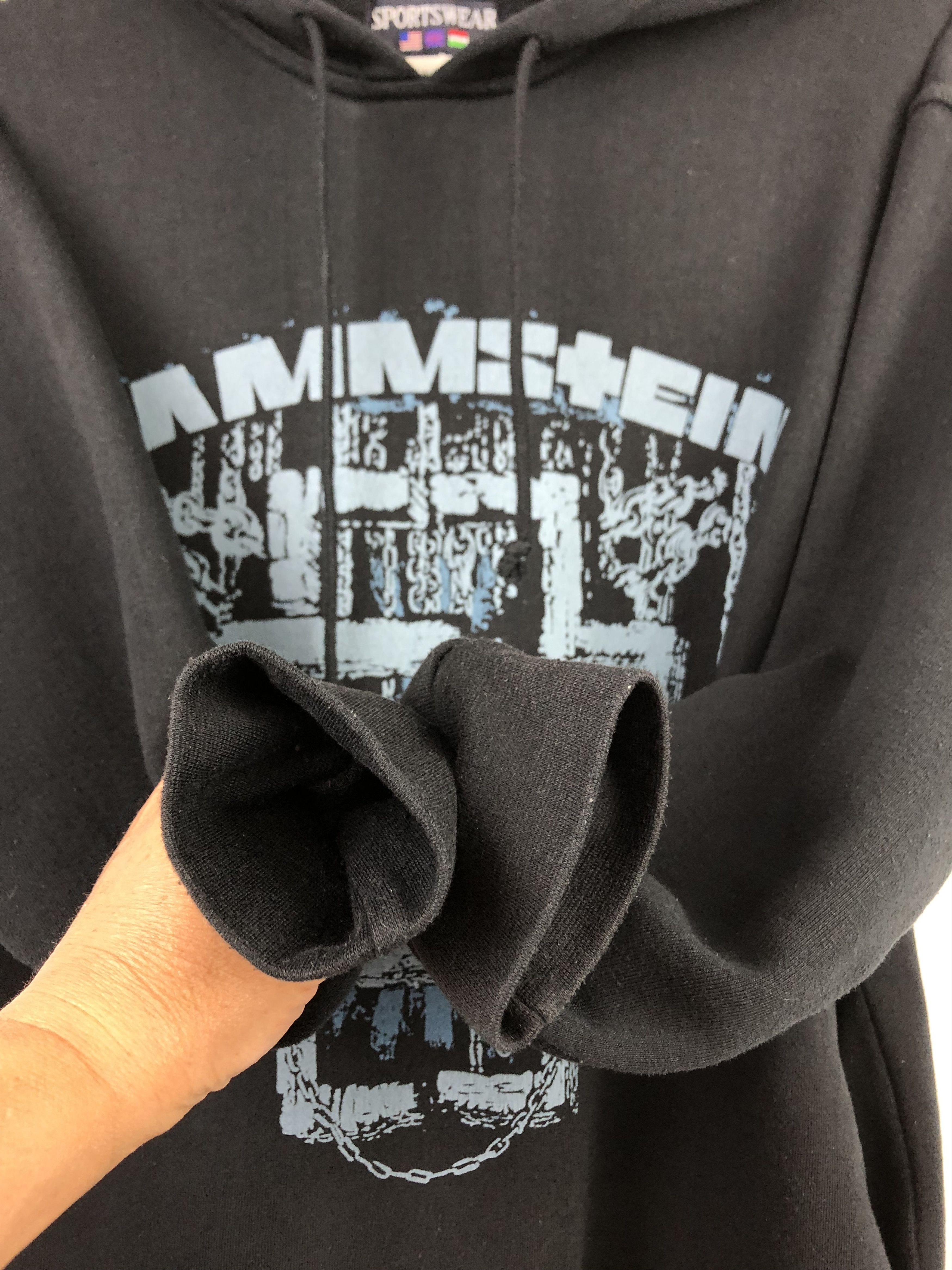 Band Tees Vintage Rammstein Band Hoodie Sweatshirt Rare Size US M / EU 48-50 / 2 - 7 Thumbnail