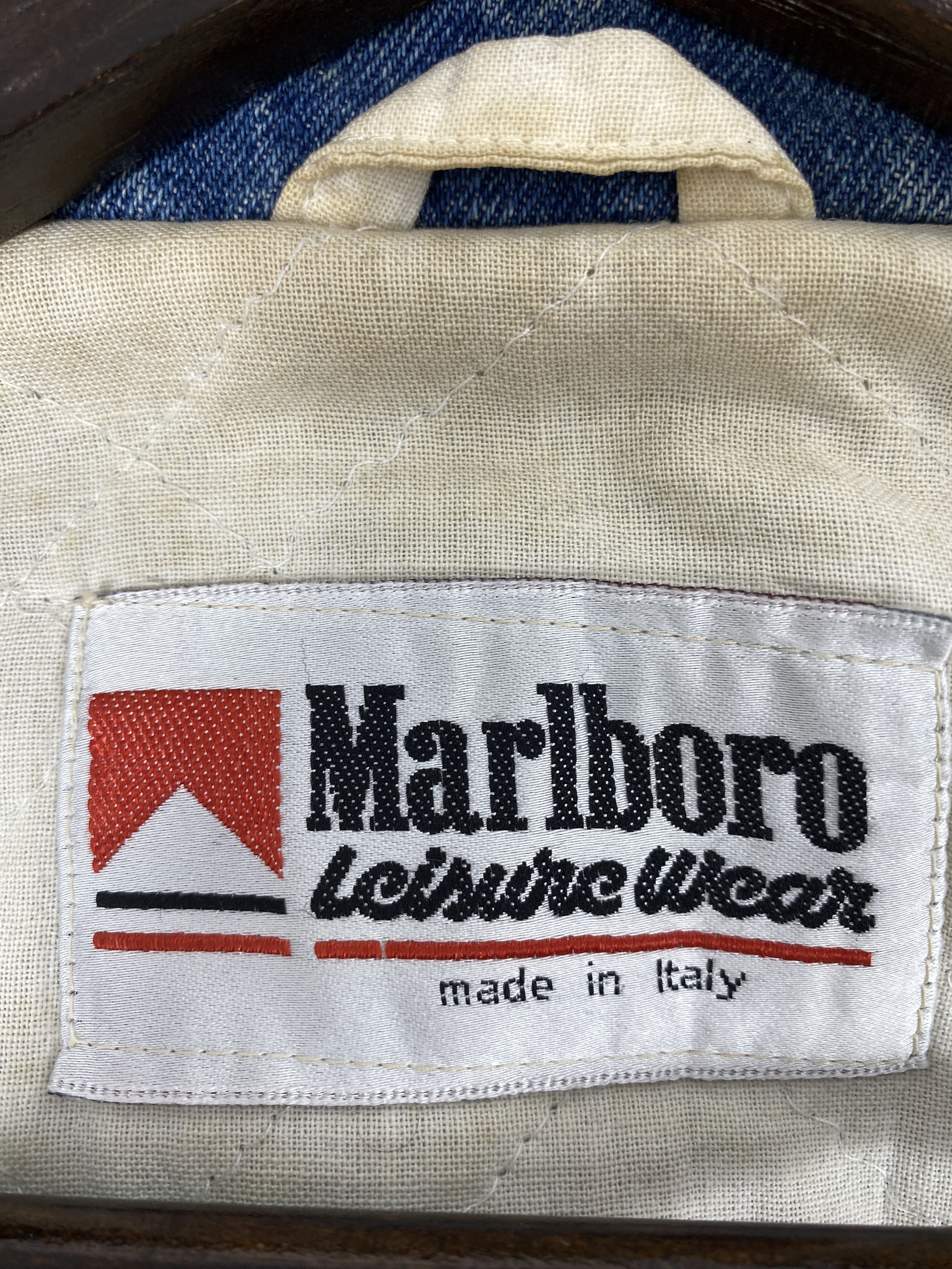 Marlboro Vintage Marlboro Distress Faded Denim Jacket PJ2435 Size US M / EU 48-50 / 2 - 12 Thumbnail