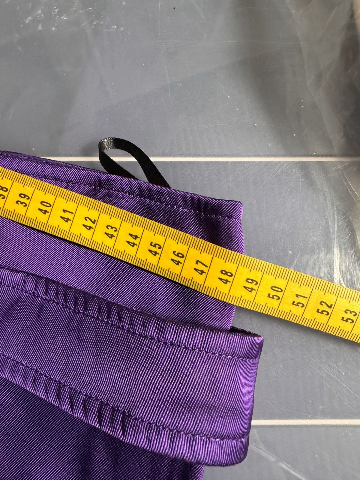 Versace Versace Purple Viscose Skirt Medusa Zip Made in Italy Size 34" / US 12 / IT 48 - 11 Thumbnail
