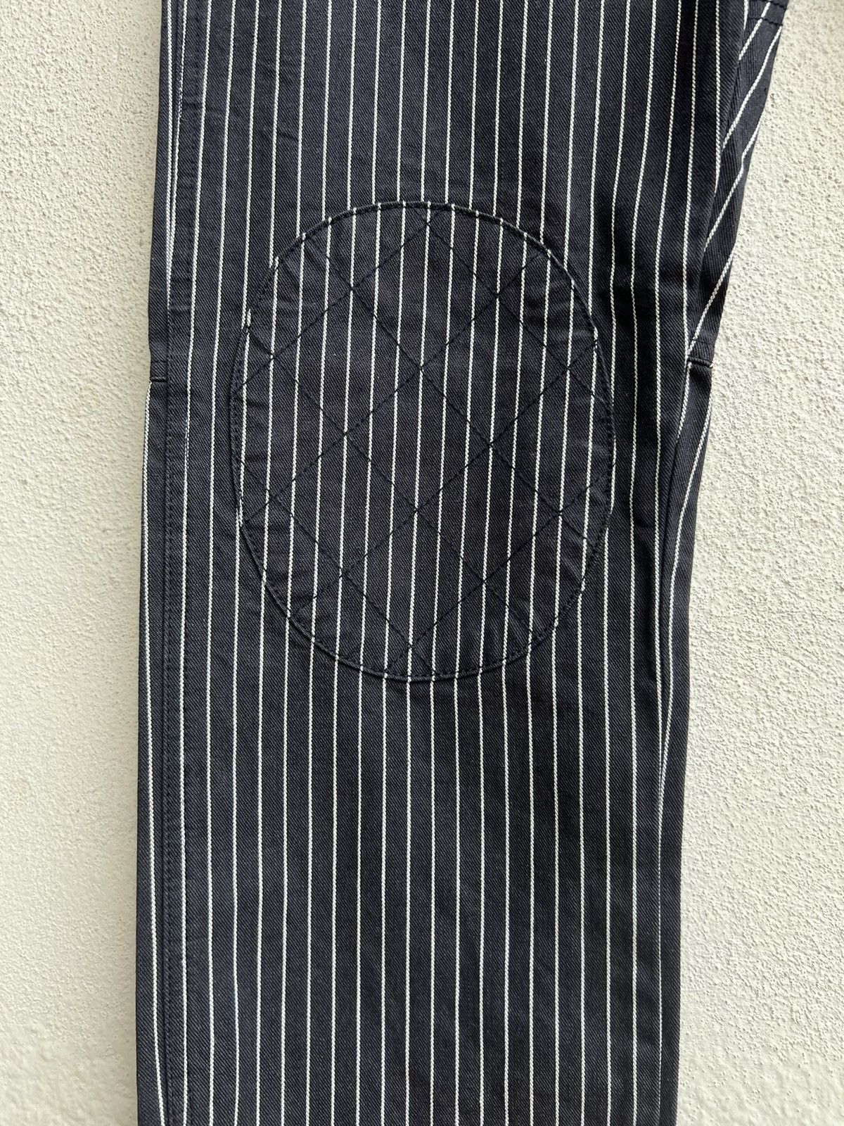 Designer Vintage Unknown Japan Brand Stripe Knee Patch Pant Size US 31 - 10 Thumbnail