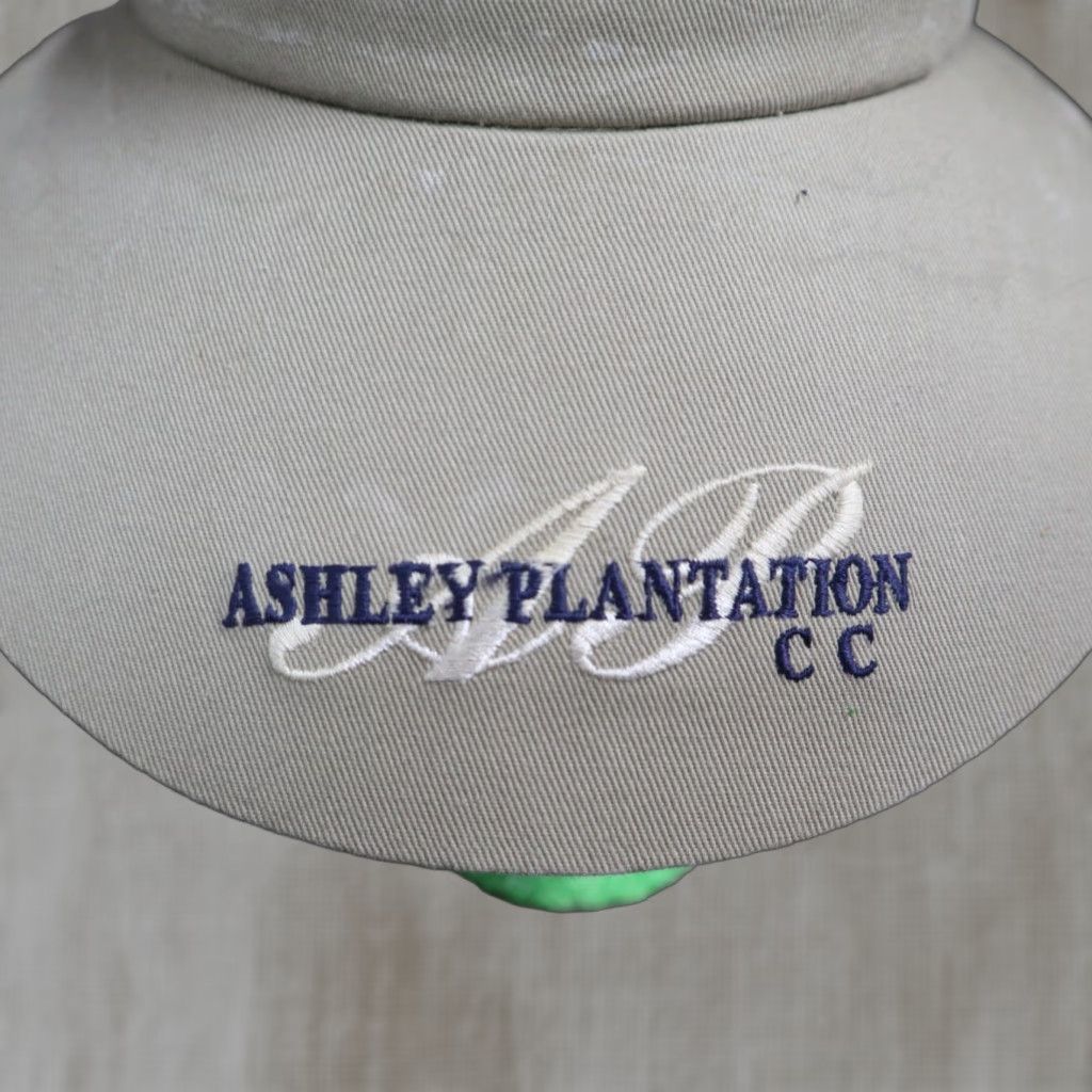 Vintage Vintage Hat Visor Adult One Size Beige Golf Adjustable Ashley Plantation CC Cap Brown Size ONE SIZE - 1 Thumbnail