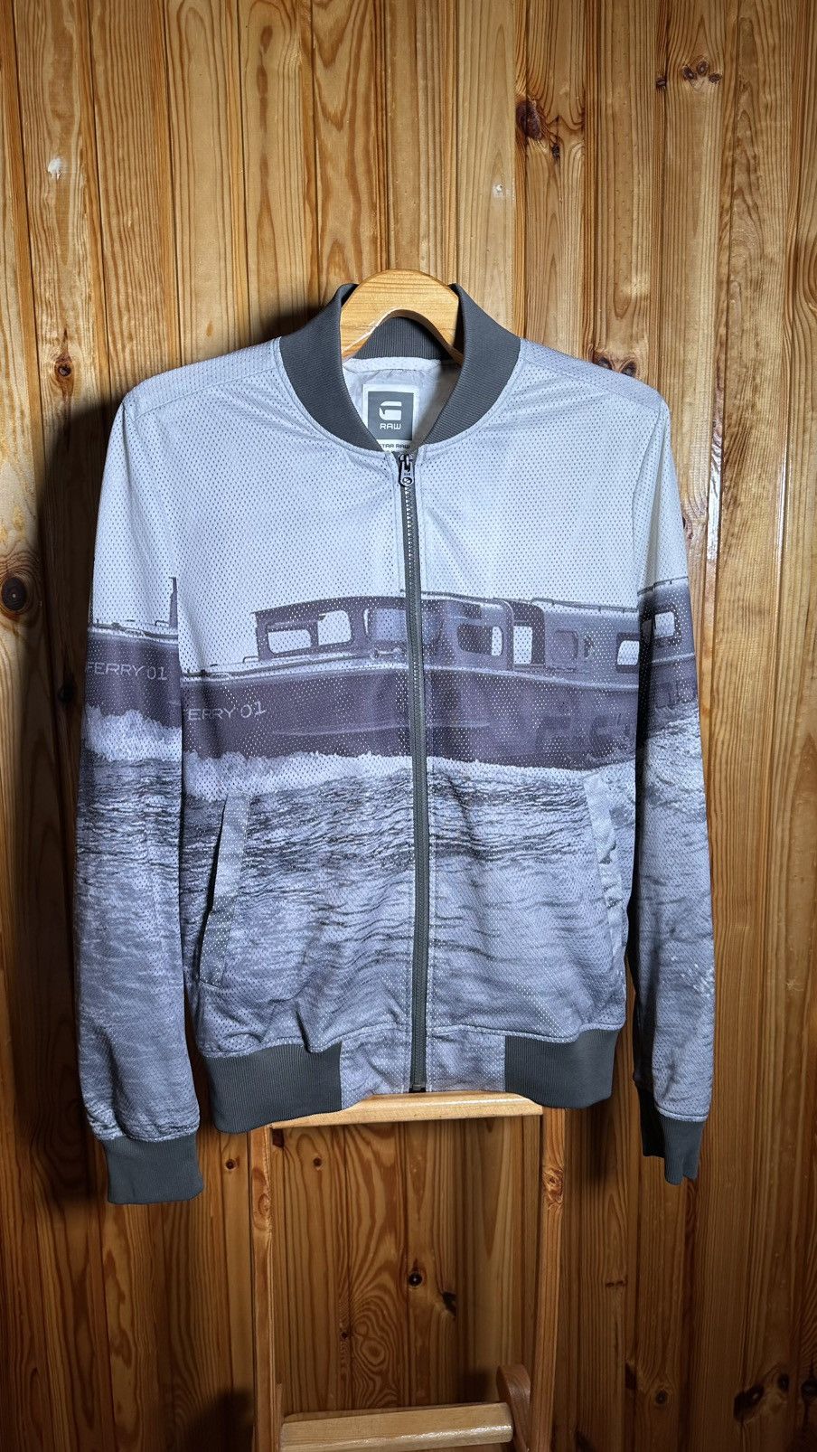 G-Star g star raw Lightweight mesh bomber Size US L / EU 52-54 / 3 - 4 Thumbnail