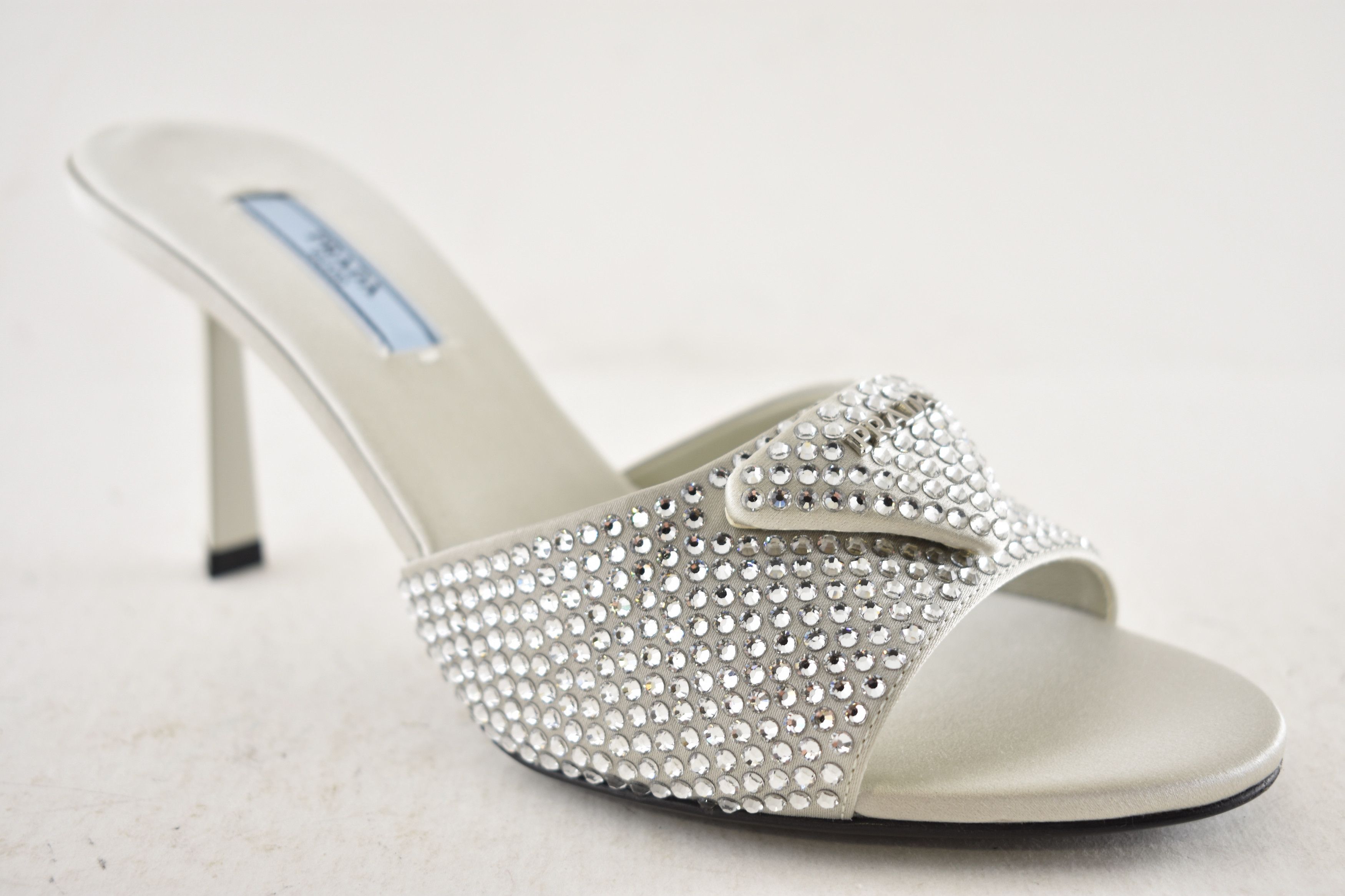 Prada Prada Crystal Stiletto Perla Backless Sandal Mule Heel 36 Size US 6 / IT 36 - 6 Thumbnail